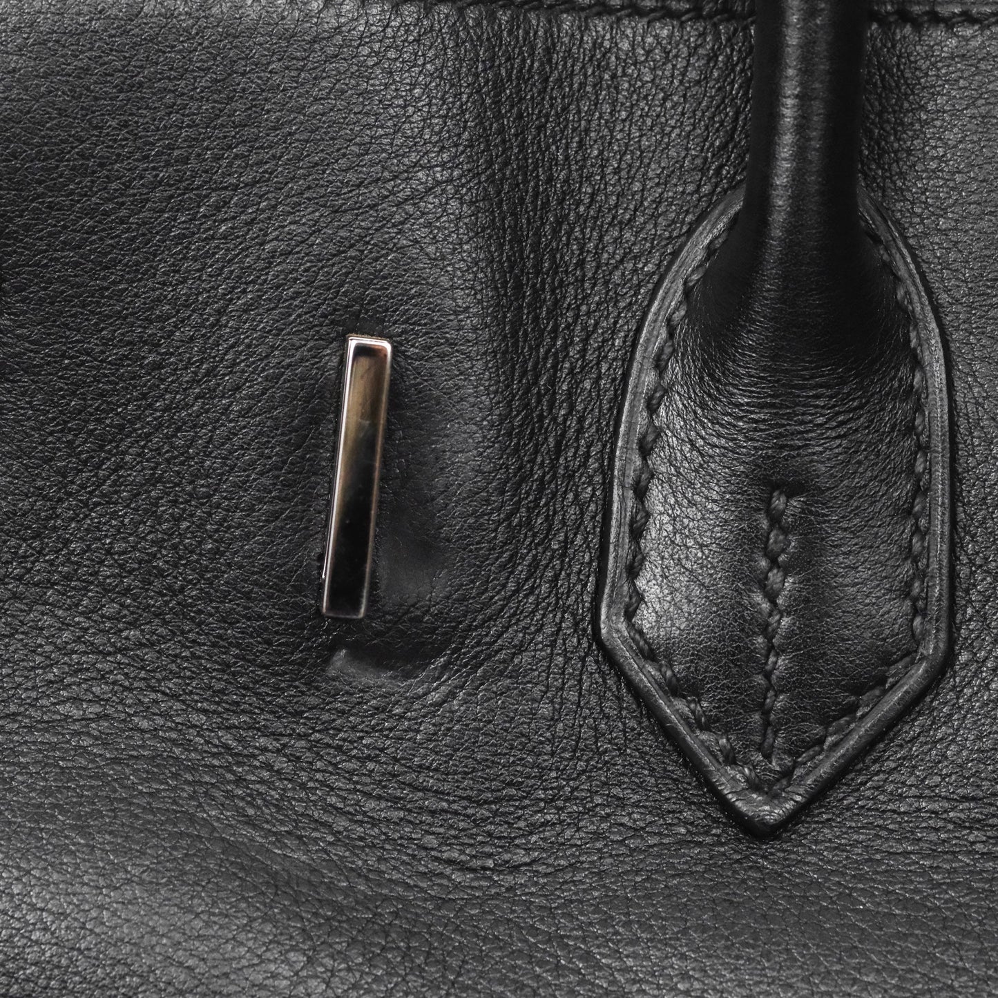 Hermès Birkin 30 Noir 89 Evergrain Palladium Hardware