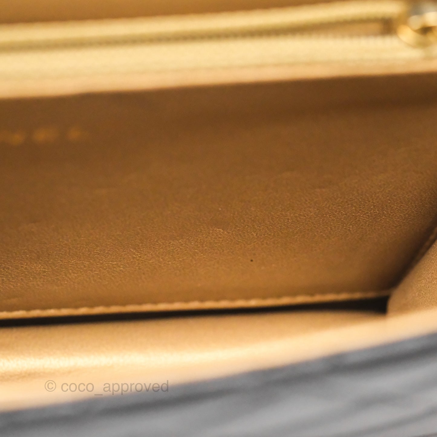 Chanel Small Chic Pearls Flap Quilted Black Goatskin Aged Gold Hardware
