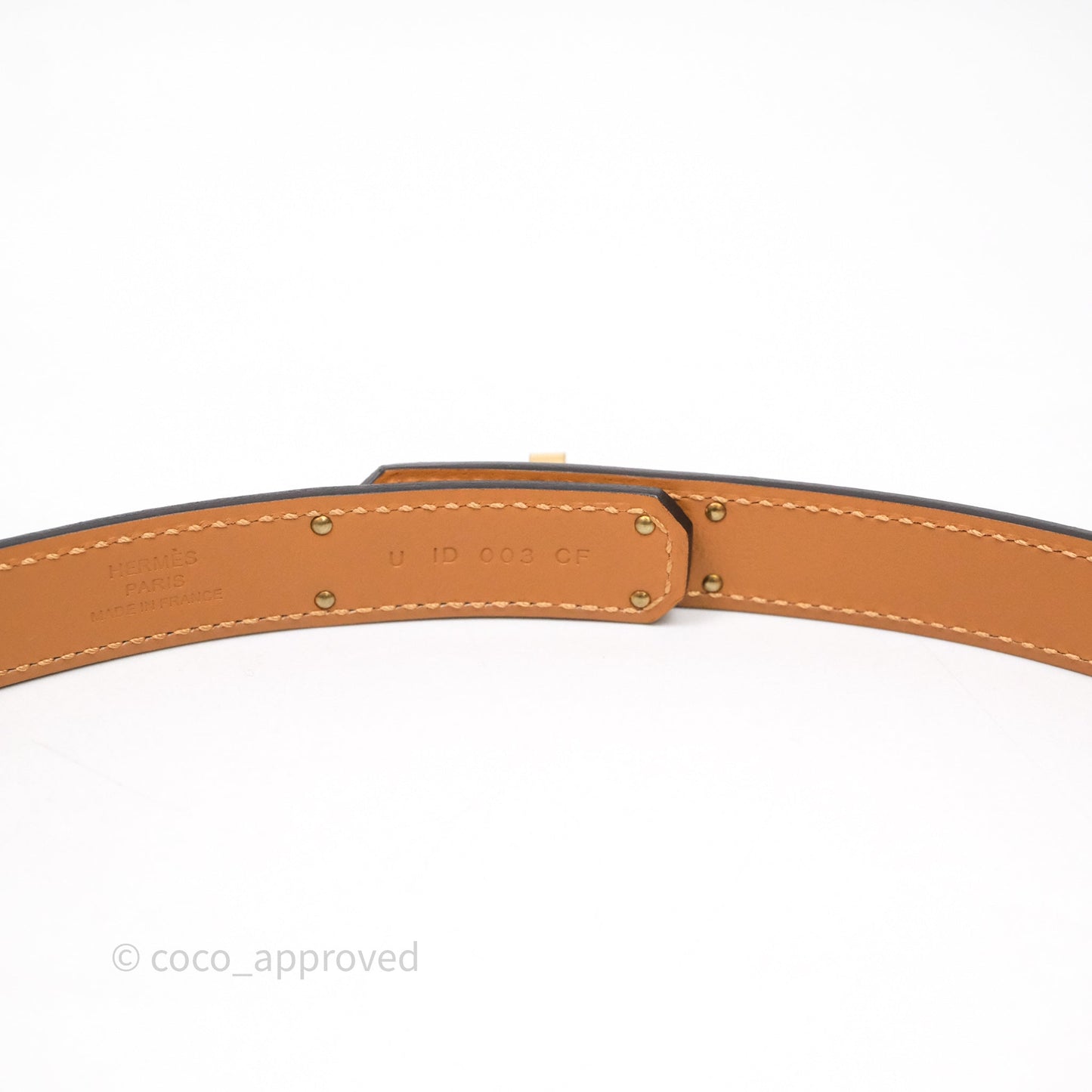 Hermès Kelly Buckle Belt Black Noir Epsom Gold Hardware