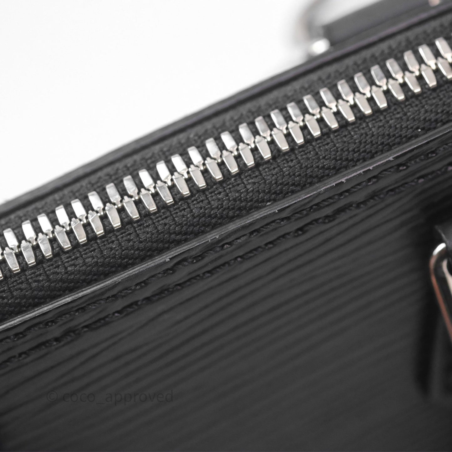 Louis Vuitton Alma Nano Black Silver Hardware