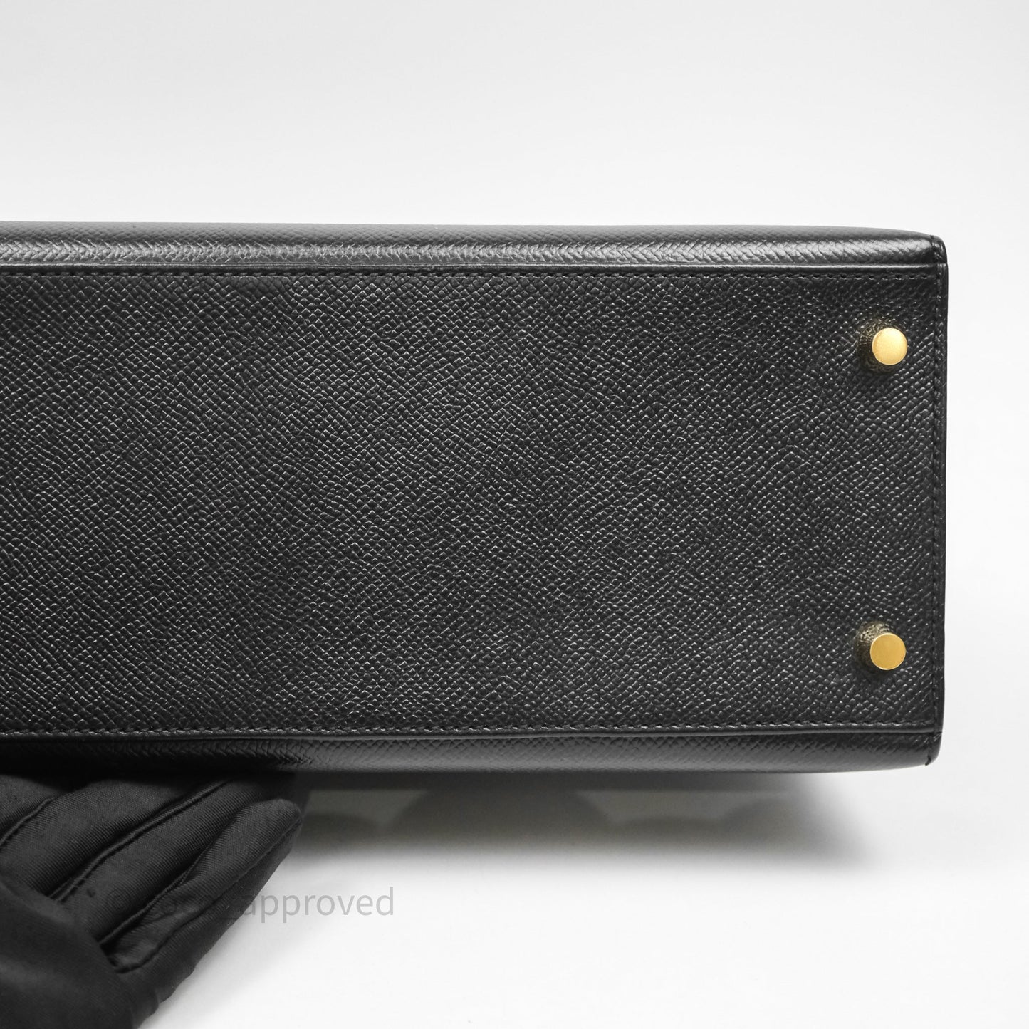 Hermès Kelly 28 Sellier Black Noir 89 Epsom Gold Hardware