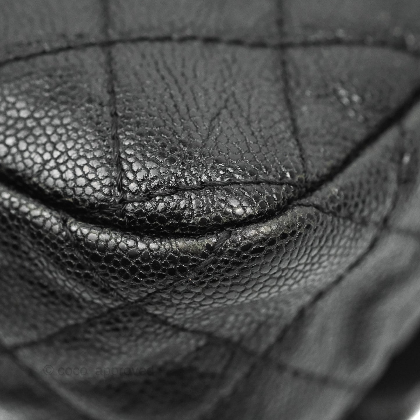 Chanel Jumbo Easy Flap Bag Black Caviar Ruthenium Hardware
