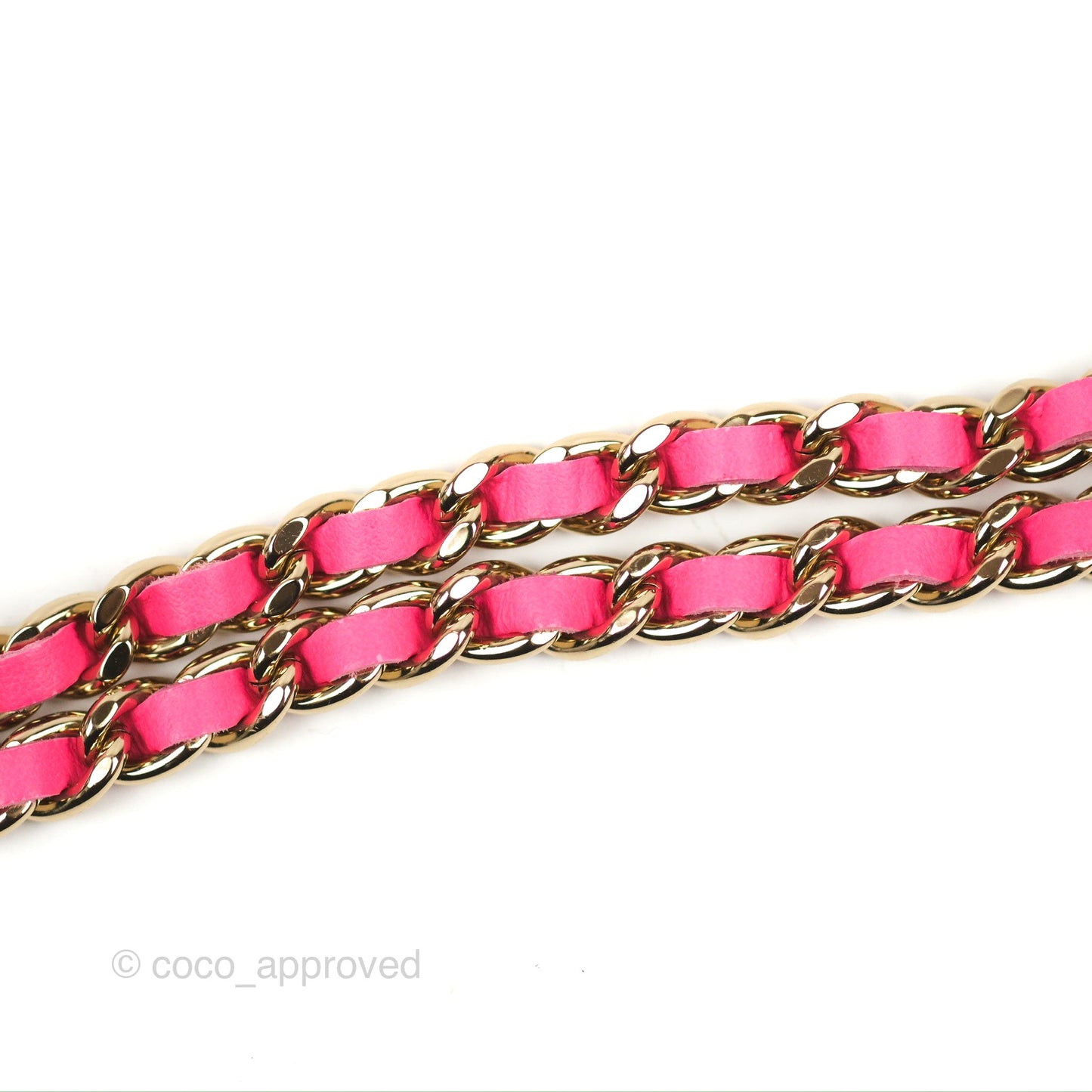Chanel Classic Quilted Round Clutch Neon Pink Patent Gold Hardware