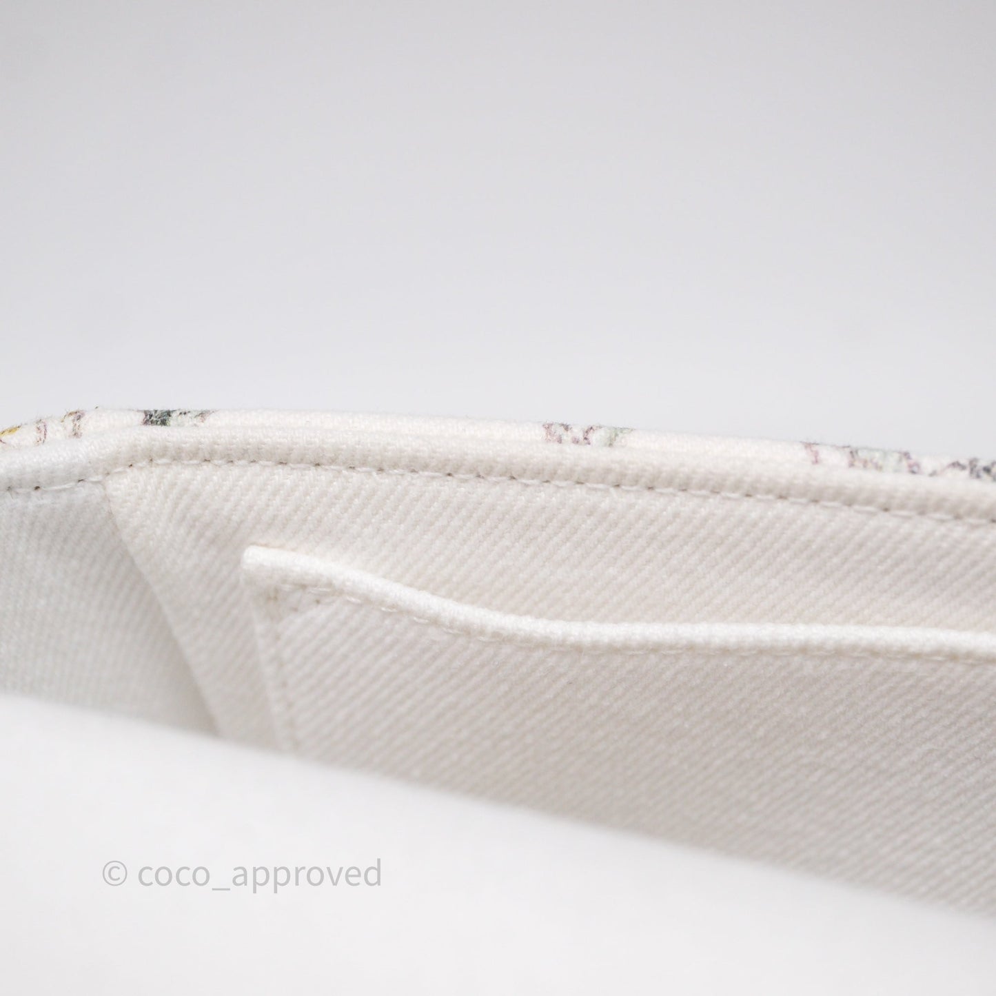 Dior Small Caro Bag White Florilegio Rose Gold Hardware