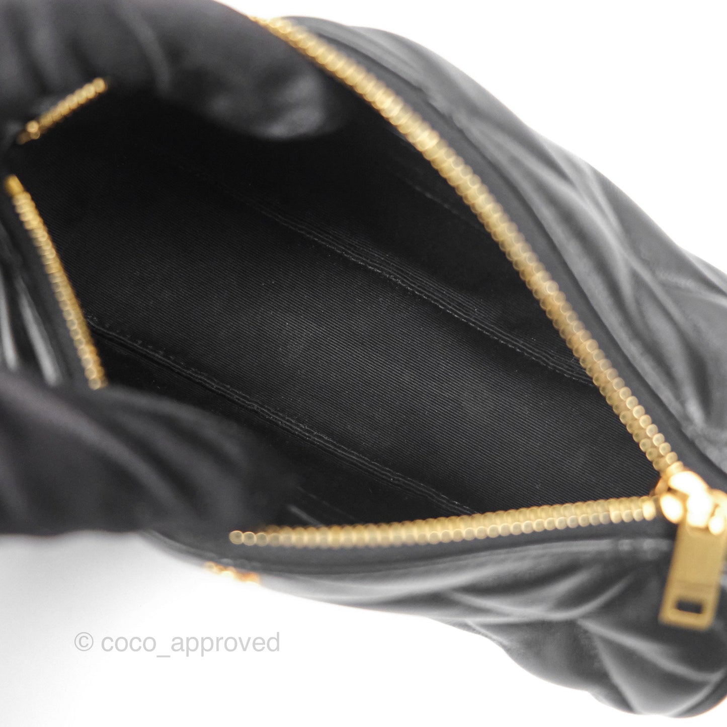Saint Laurent Mini Sade Tube Shoulder Bag Black Lambskin