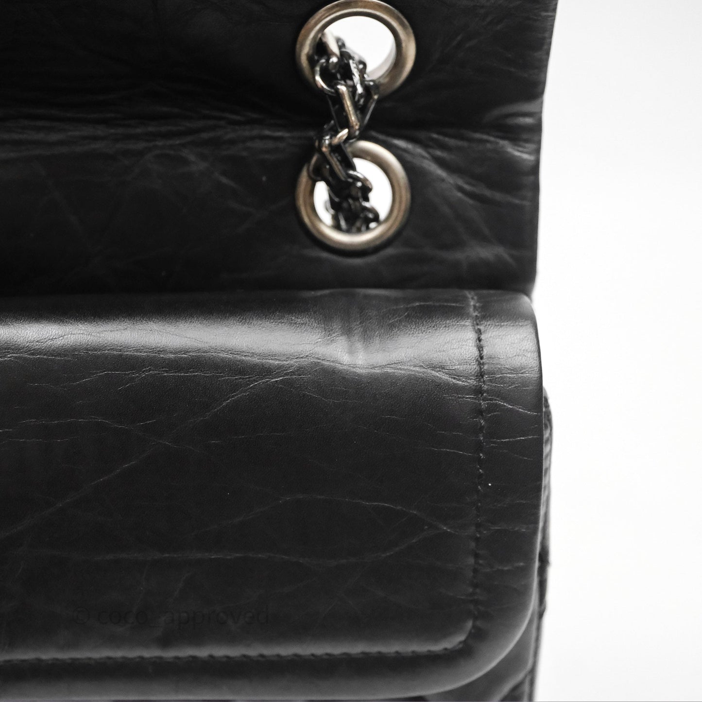 Chanel Reissue Quilted Aged Calfskin Black Ruthenium Hardware 226