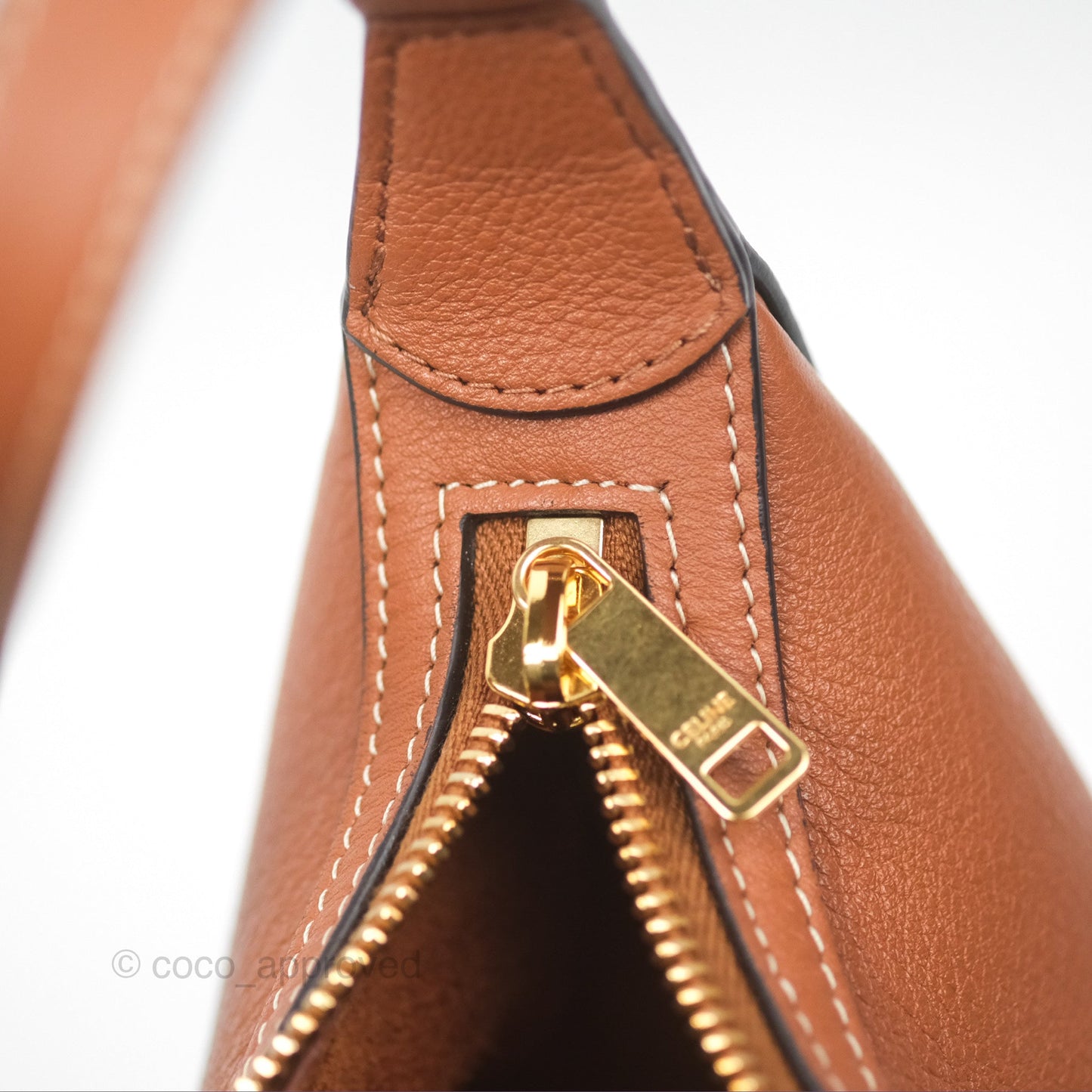Celine Small Heloise Bag Triomphe Tan Calfskin