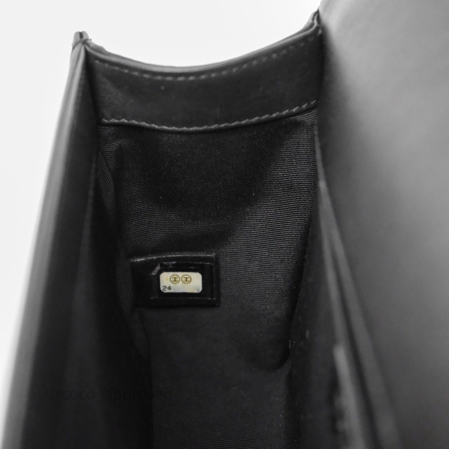 Chanel Quilted Medium Boy Black Calfskin Ruthenium Hardware