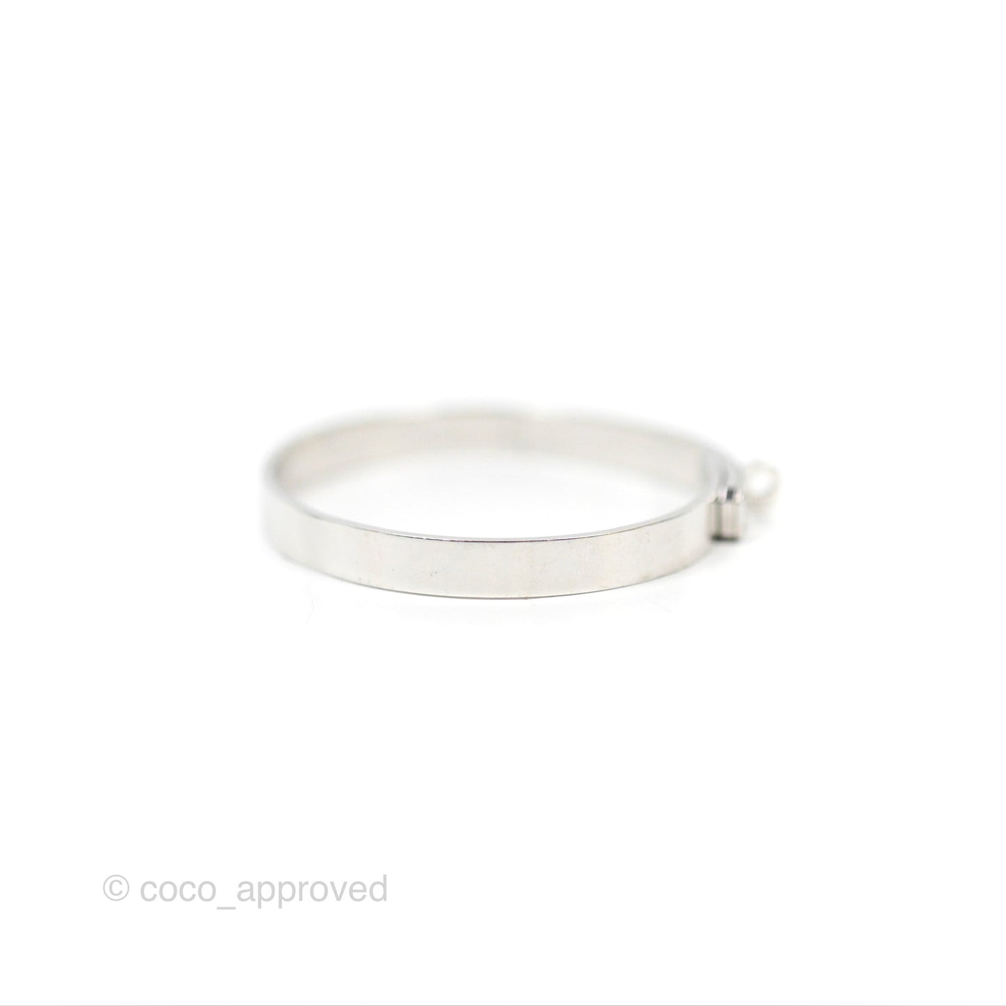 Hermès Kelly Bracelet PM 4 Diamonds White Gold