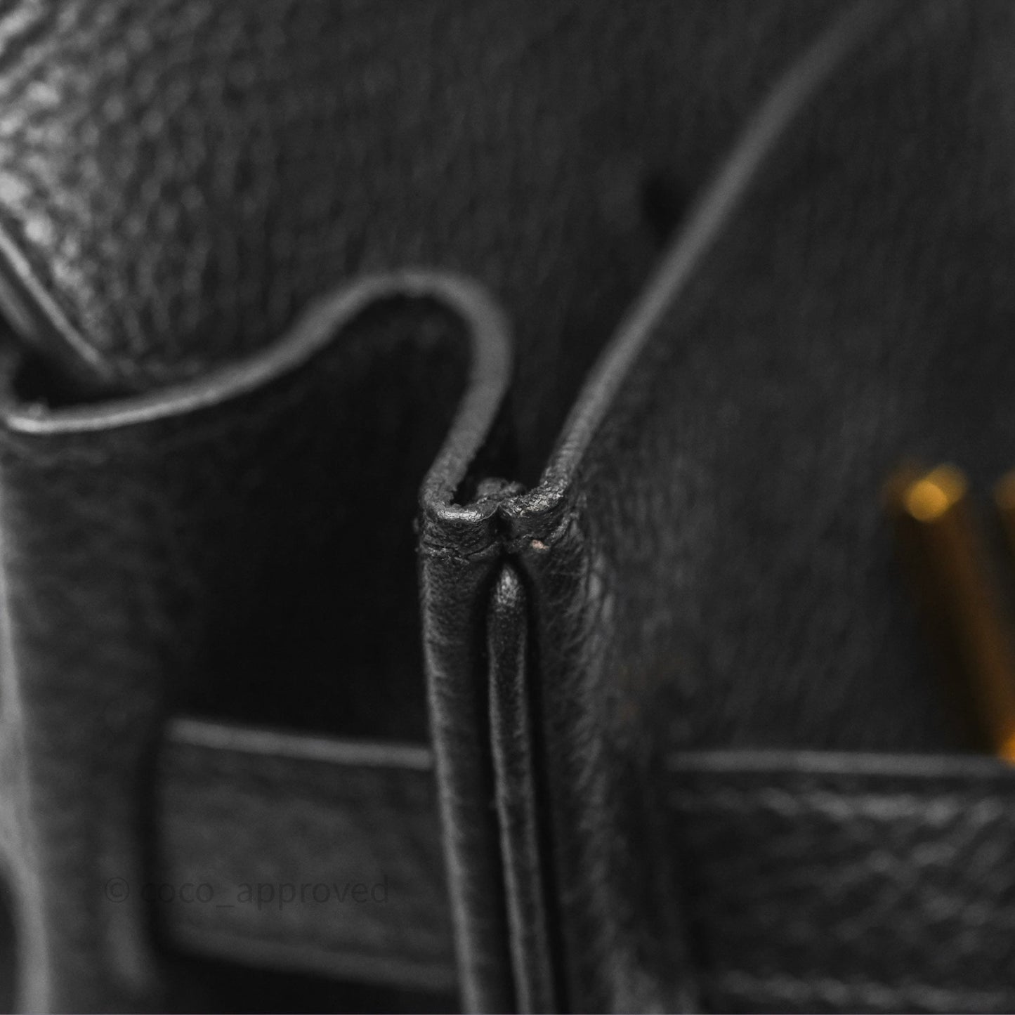 Hermès Birkin 30 Retourne Noir 89 Clemence Gold Hardware