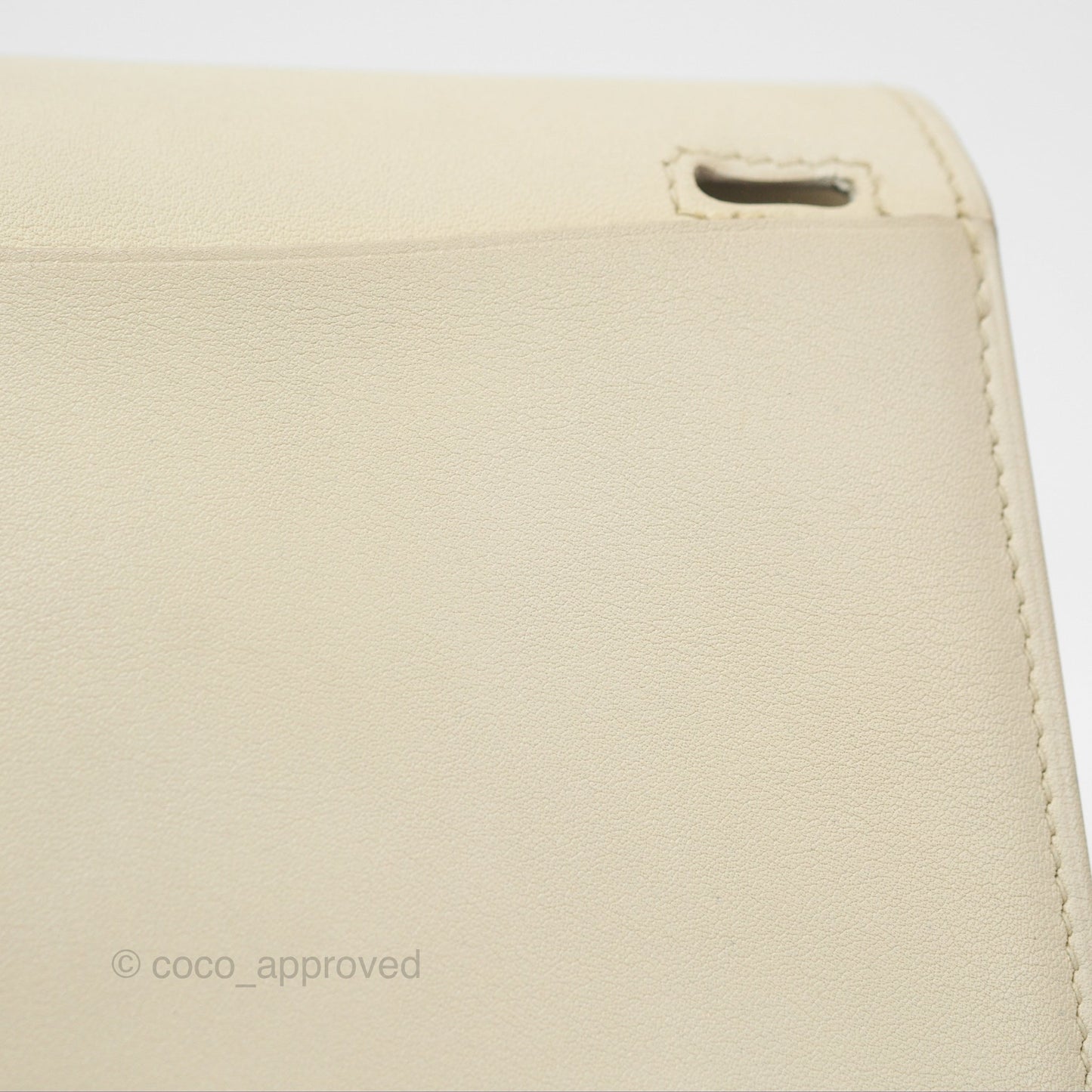 Hermès Halzan 22 Mini Craie Swift Palladium Hardware