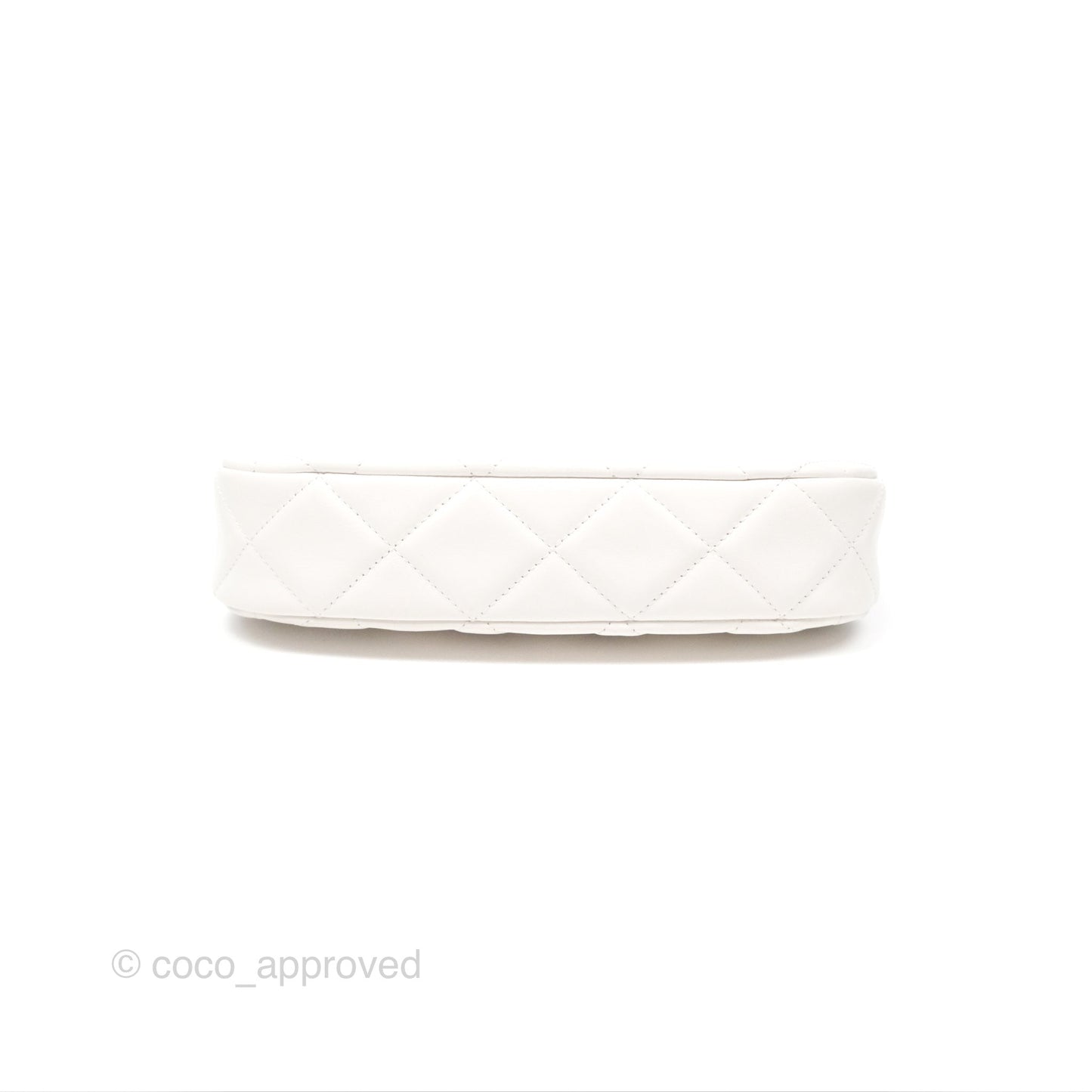 Chanel Hobo Bag White Aged Calfskin Aged Gold Hardware