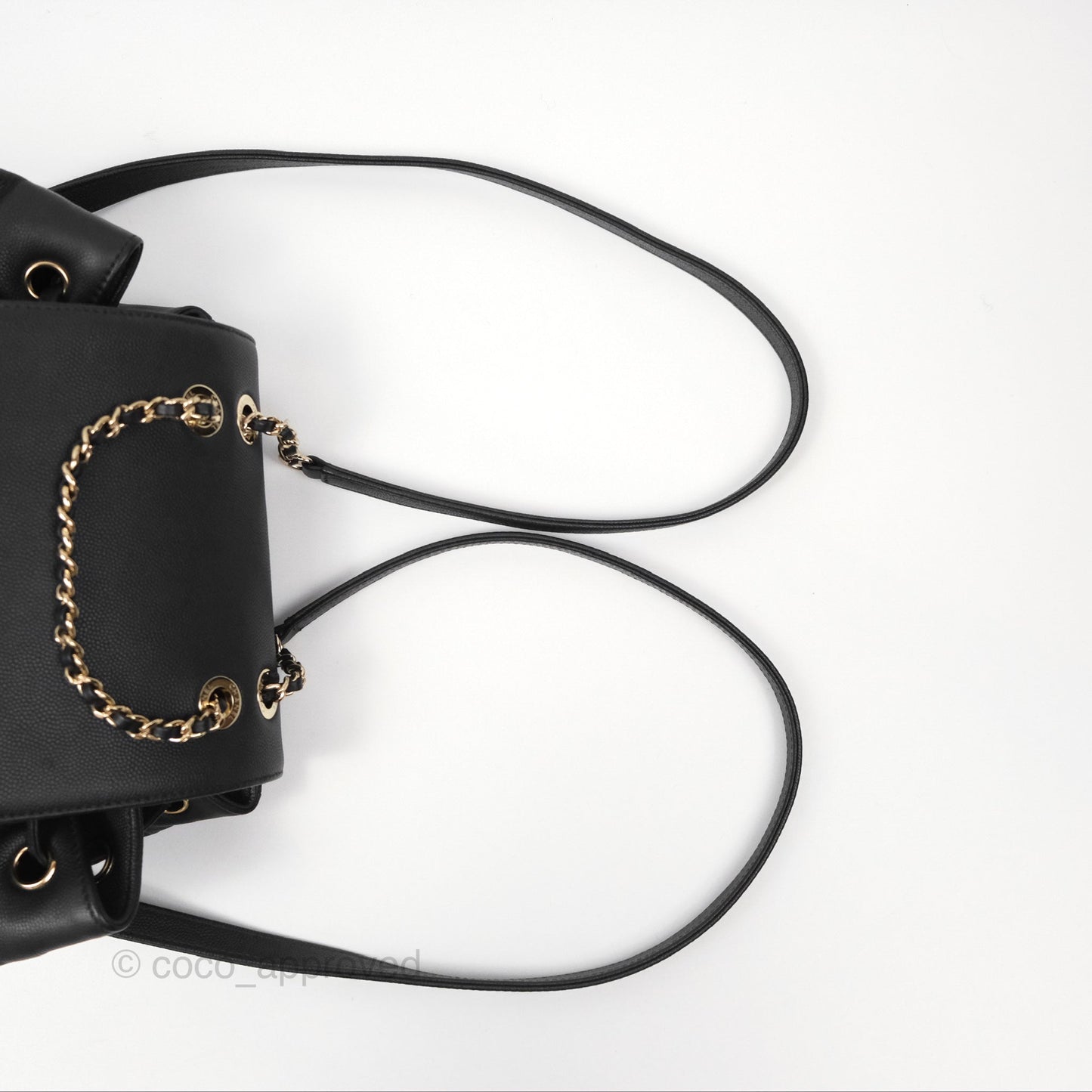 Chanel Quilted Business Affinity Backpack Black Caviar Gold Hardware