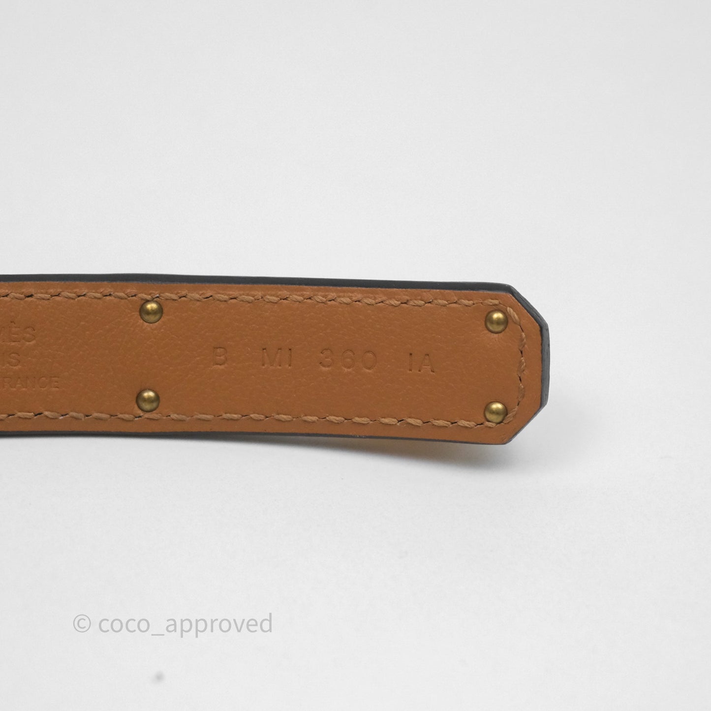 Hermès Kelly Buckle Belt Etoupe Epsom Rose Gold Hardware