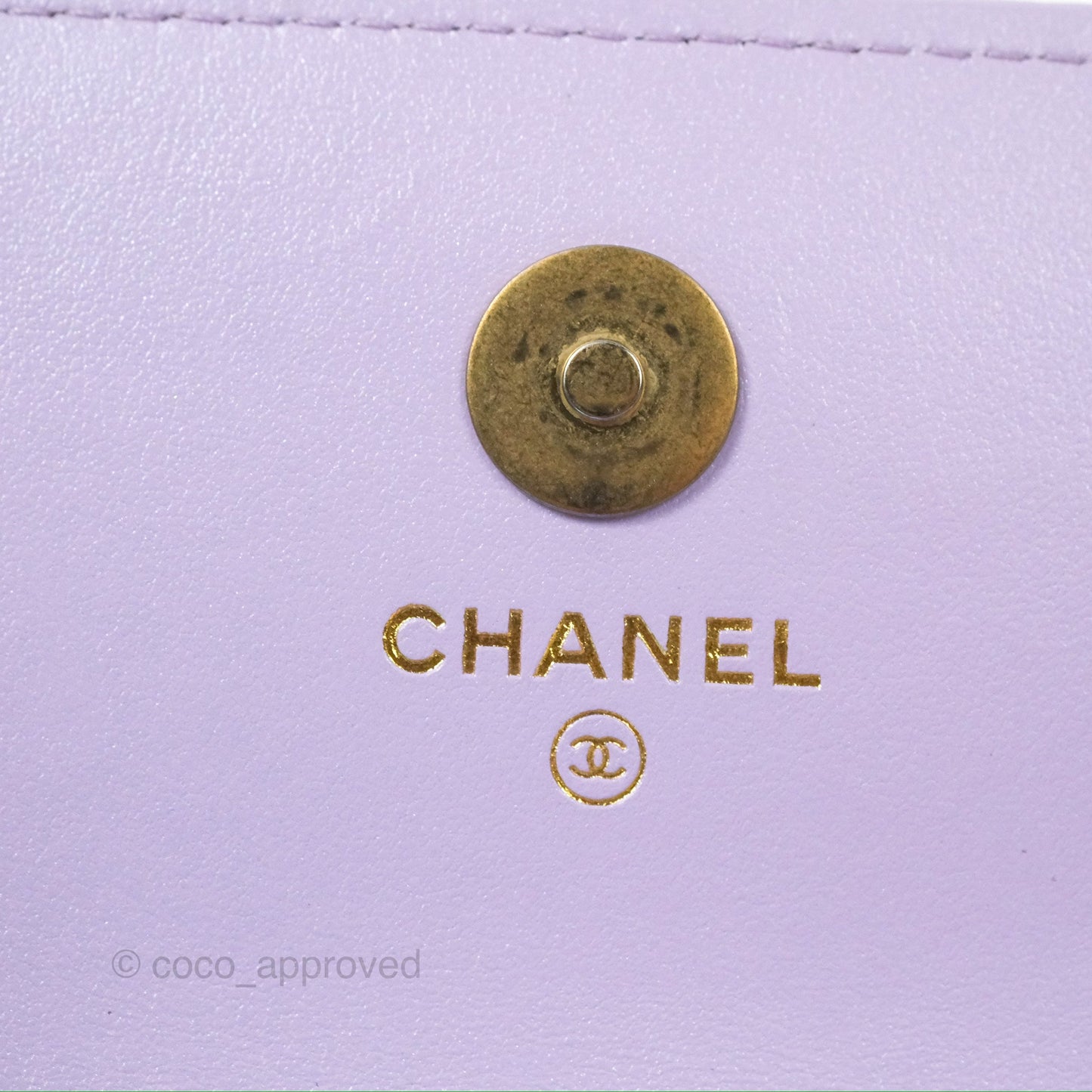 Chanel Mini WOC Phone Holder Metallic Rainbow Lambskin 24C