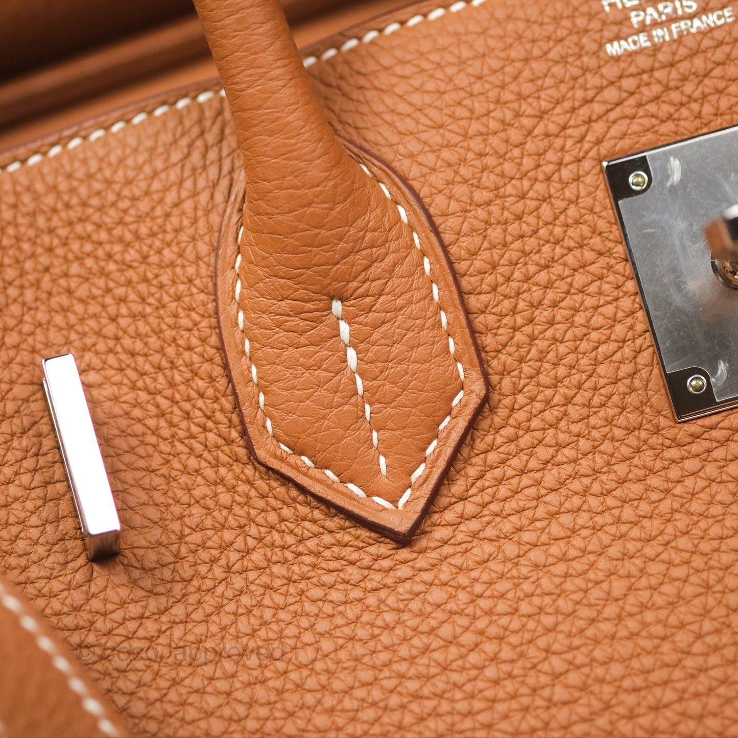 Hermès Birkin 30 Retourne Gold 37 Togo Palladium Hardware