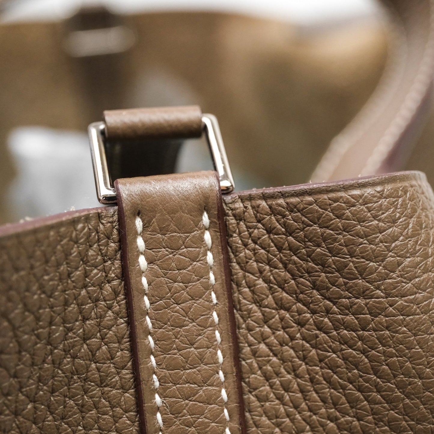Hermès Picotin Lock 22 Etoupe Clemence Palladium Hardware