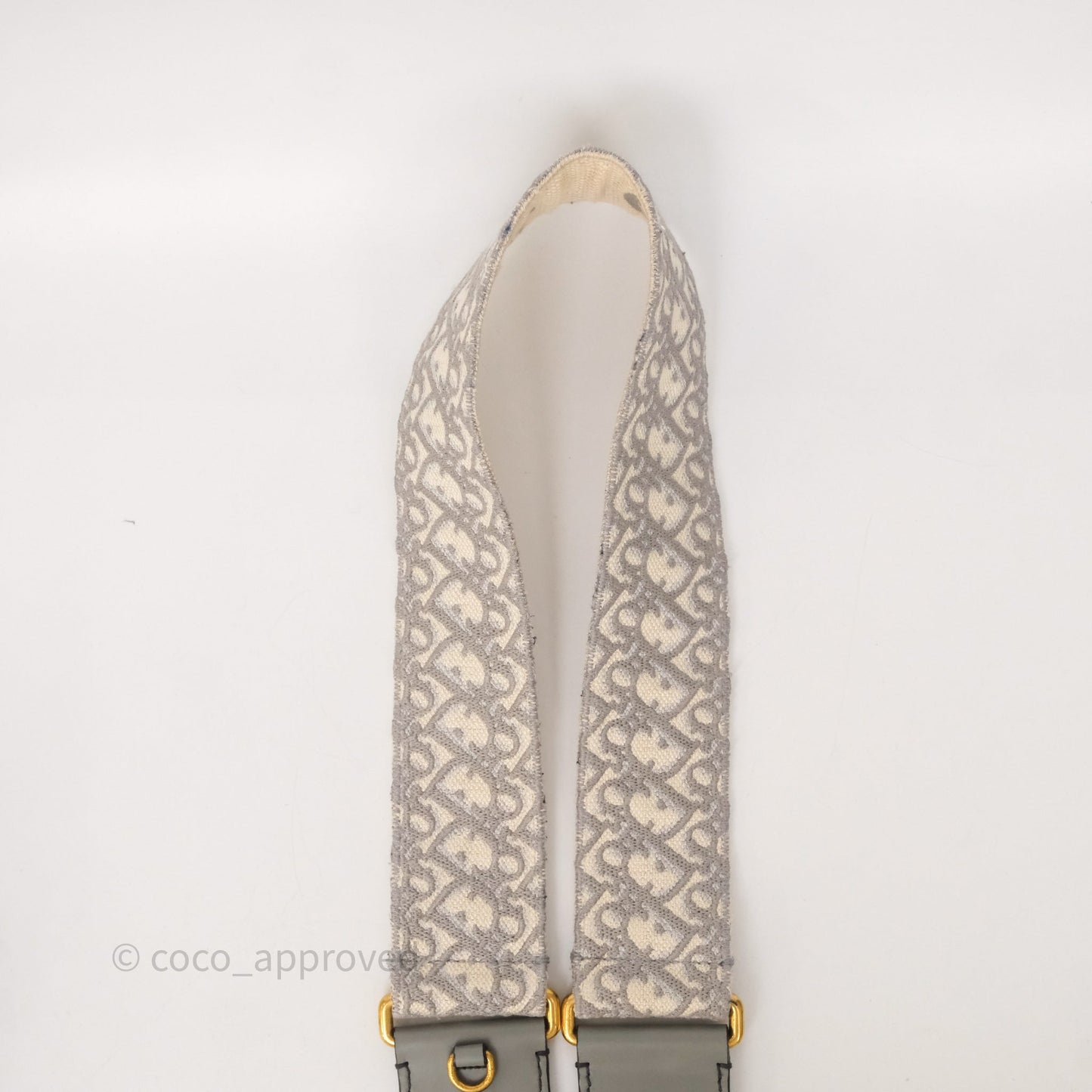 Christian Dior Saddle Bag White Grained Calfskin Gold Hardware