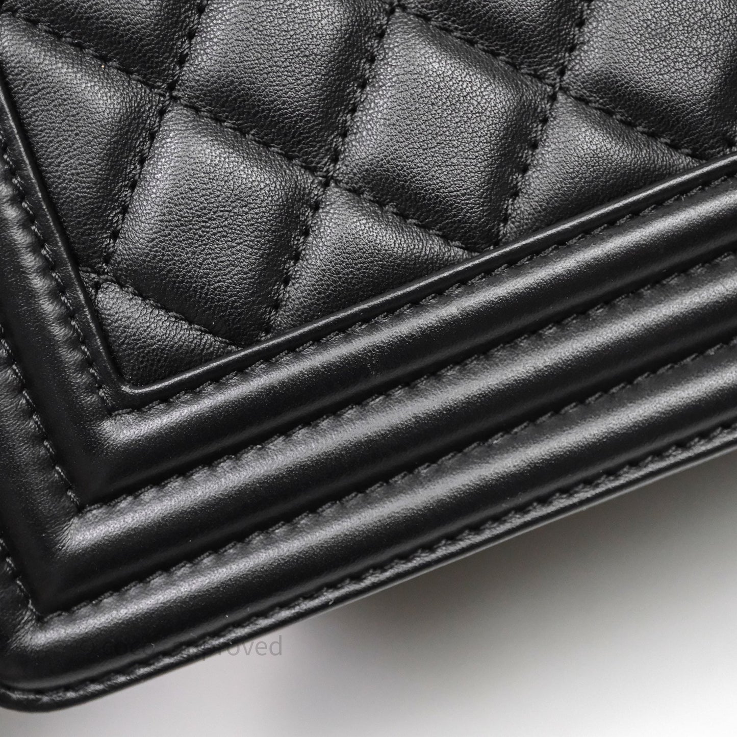 Chanel Medium Boy Quilted Black Lambskin Ruthenium Hardware