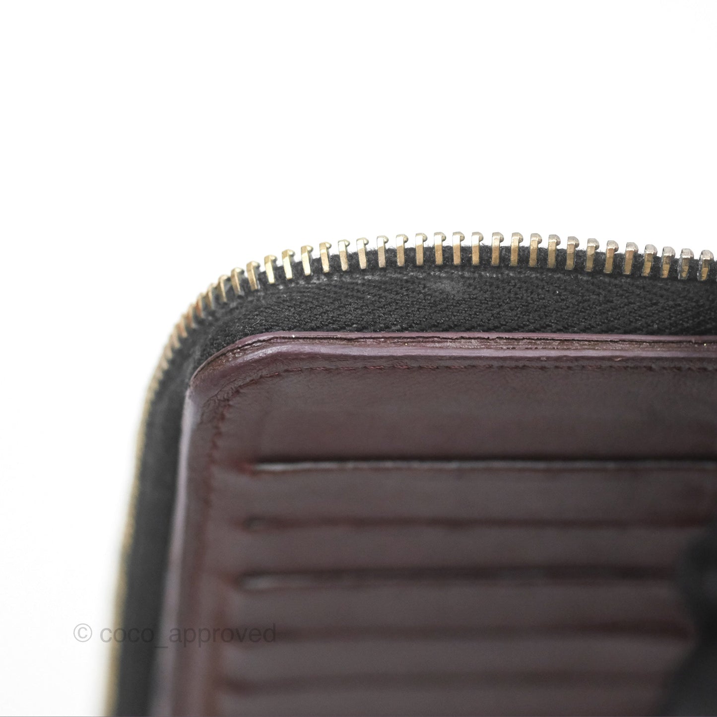 Chanel Zip Around Organiser Wallet Black Lambskin Gold Hardware