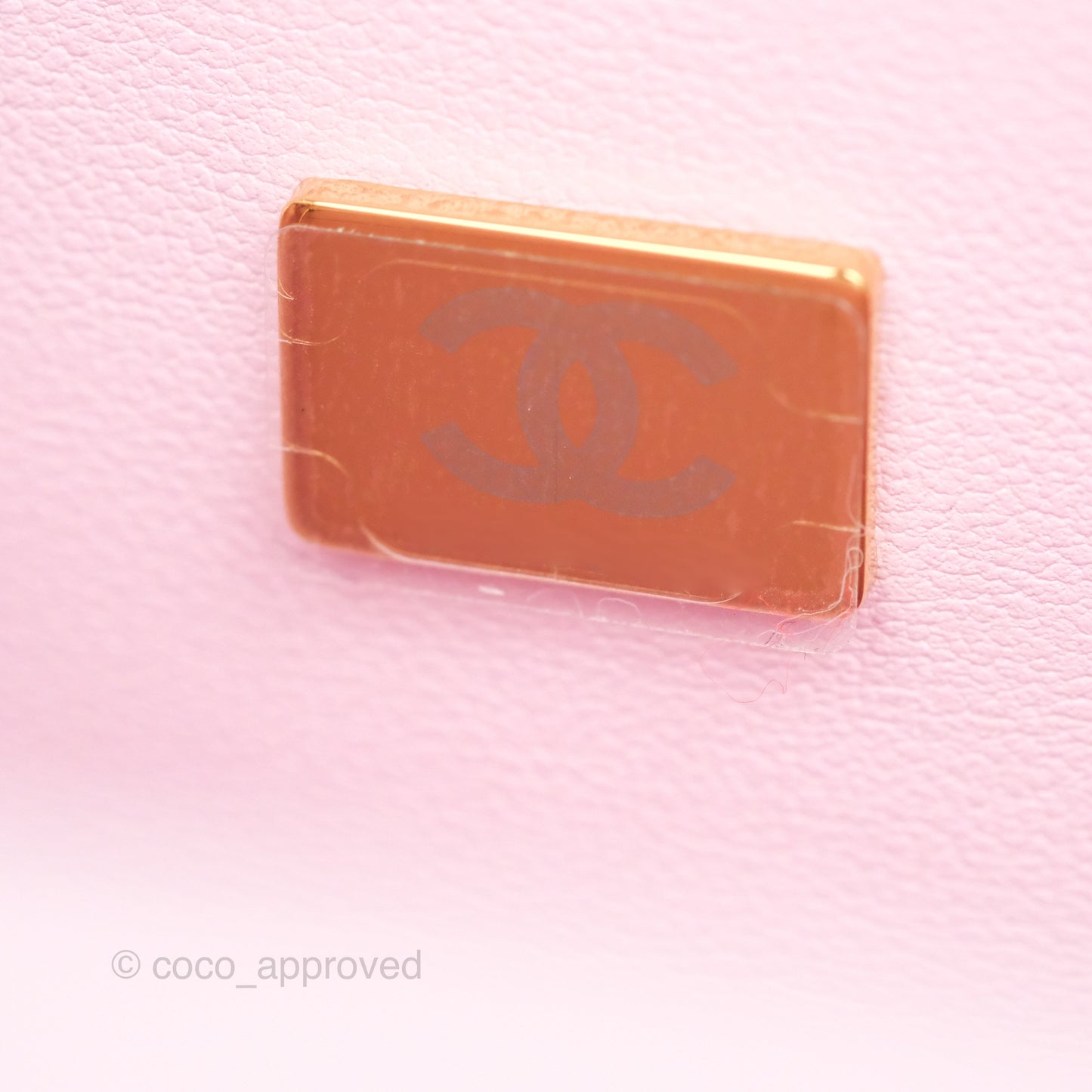 Chanel Mini Square Flap Quilted Pink Lambskin Gold Hardware