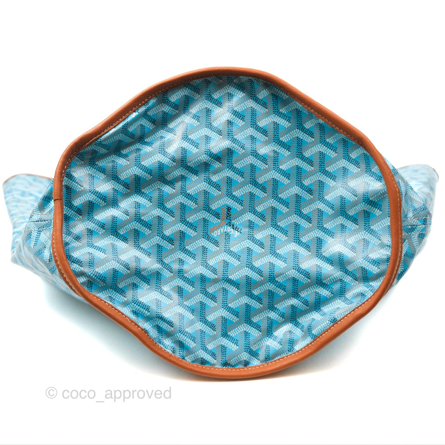 Goyard Belharra Bag Reversible Turquoise & Tan