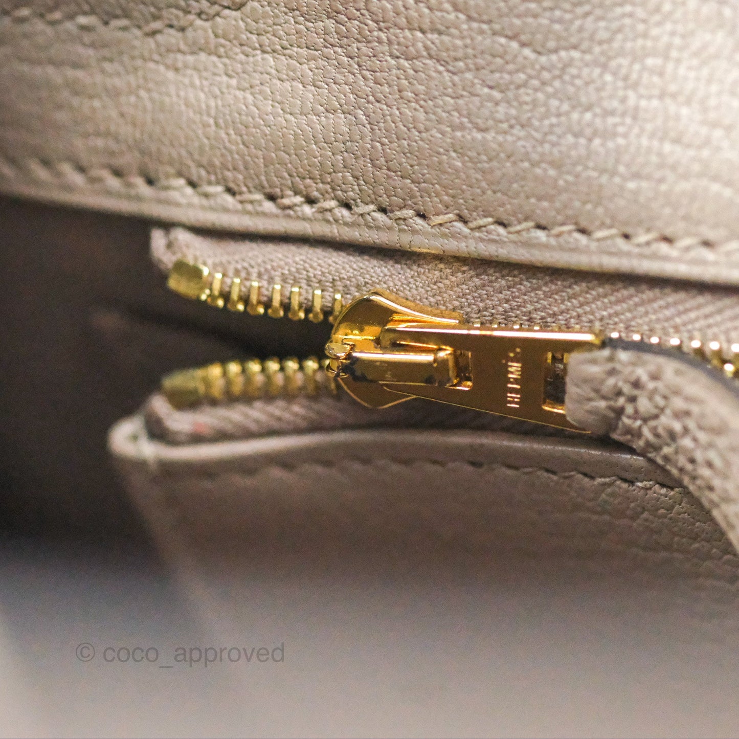 Hermès Birkin 30 Retourne Gris Asphalt M8 Togo Gold Hardware