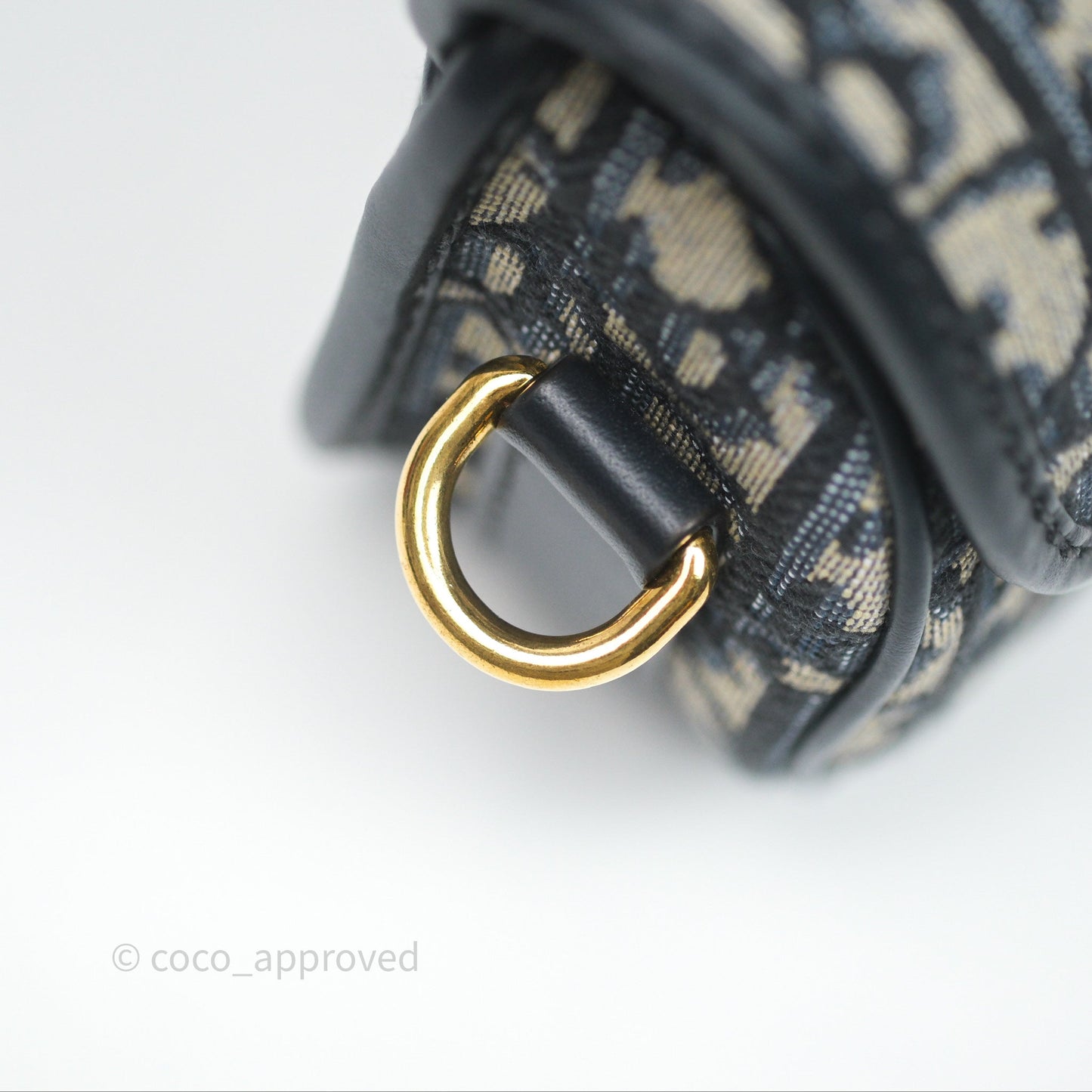 Christian Dior Bobby East-West Bag Blue Oblique Jacquard Canvas