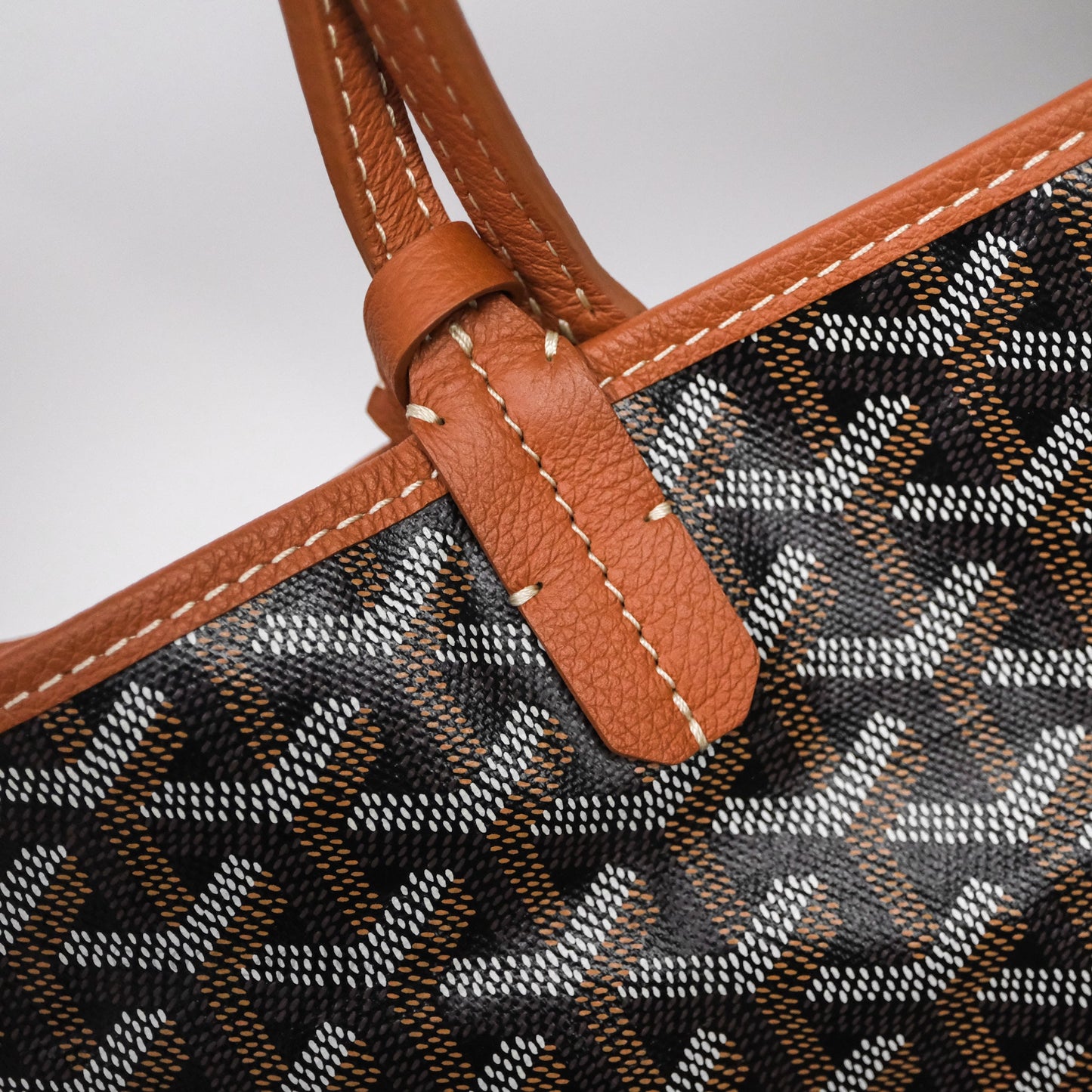 Goyard Saint Louis Tote Bag GM Black/Tan