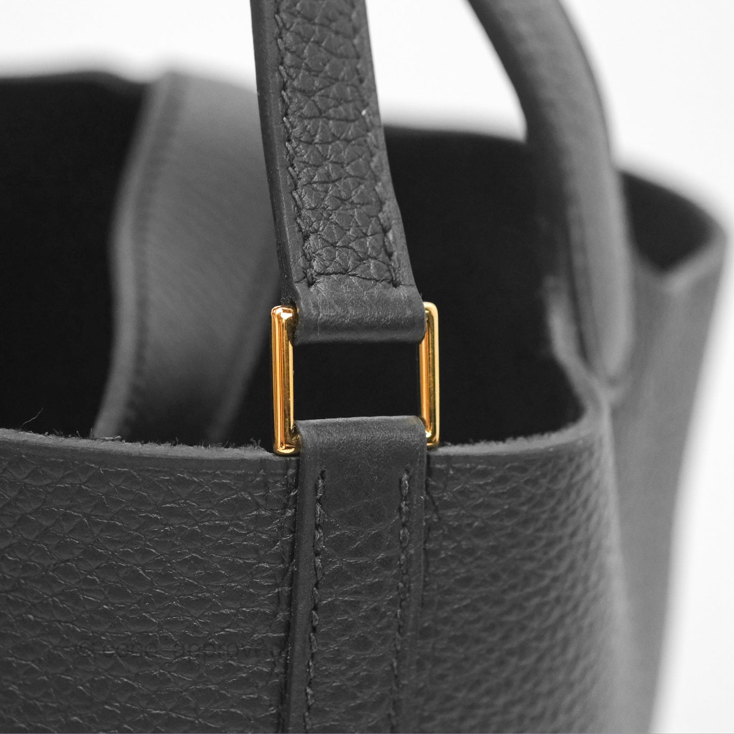 Hermès Picotin Lock 18 Black Clemence Gold Hardware