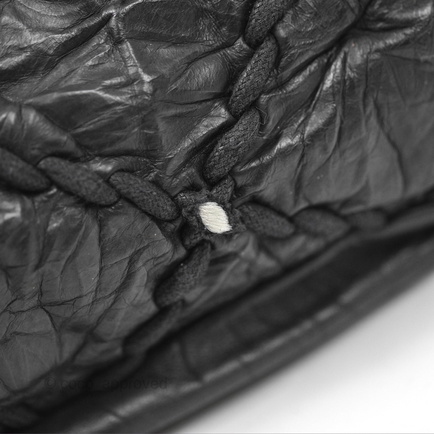 Chanel Large Flap Bag Dark Navy Silver Hardware