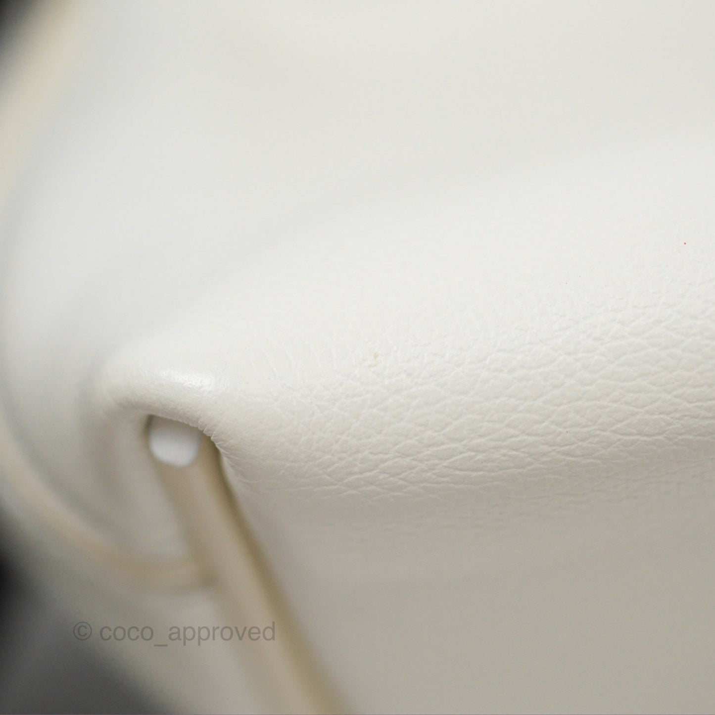 Hermès 24/24 21 Mini Blanc 01/ Nata I2 Evercolor/ Swift Palladium Hardware