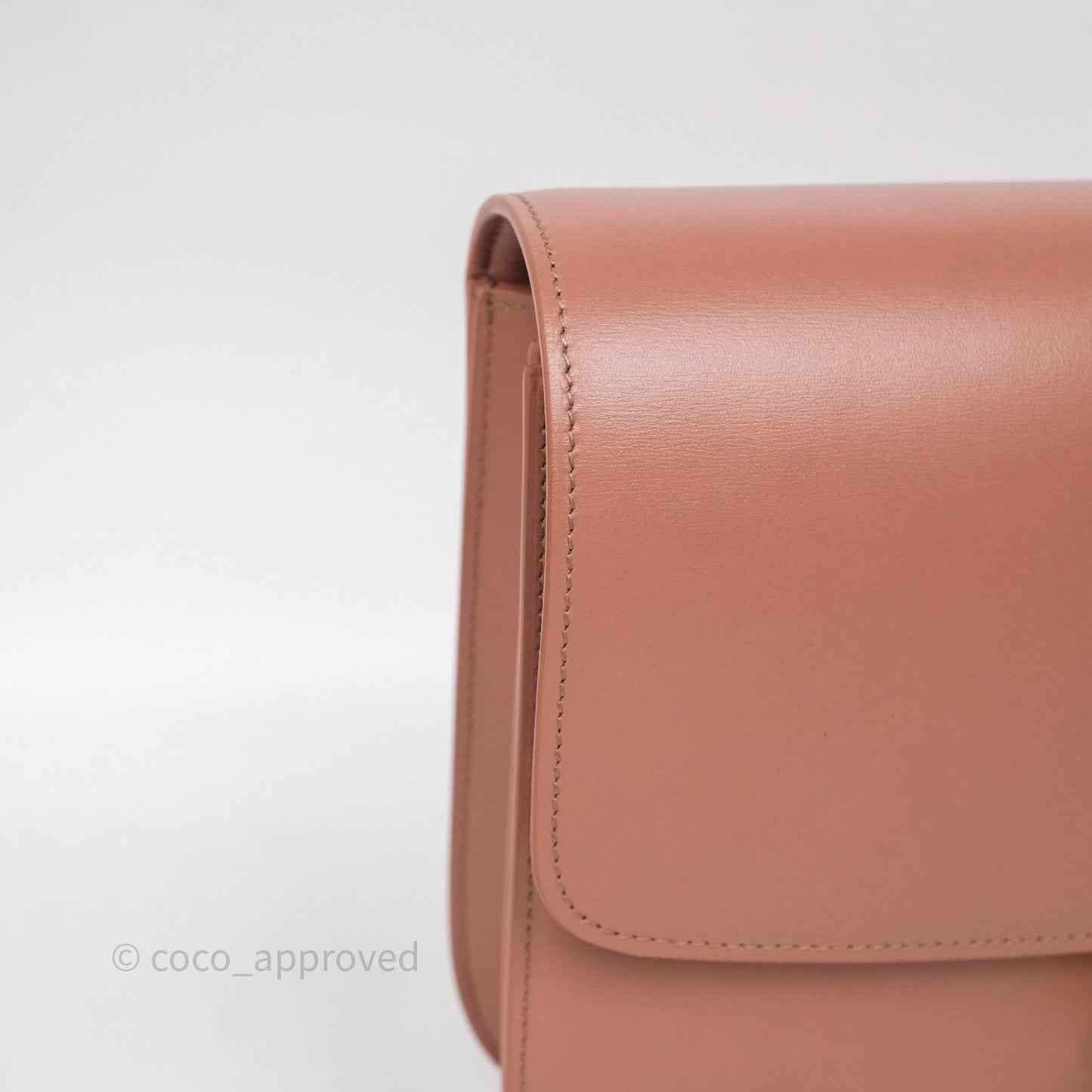 Celine Rose Box Medium Calfskin Bag Gold Hardware