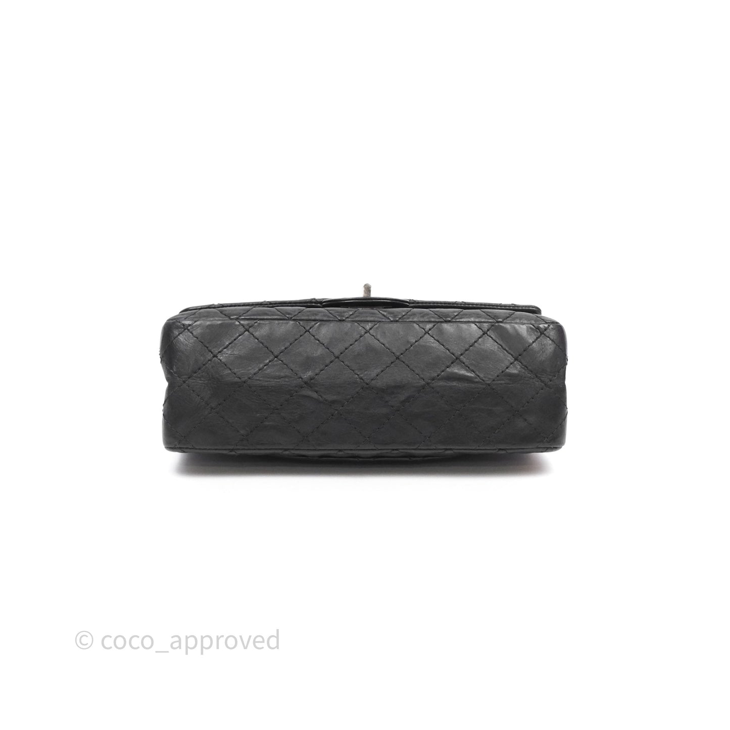 Chanel Reissue 225 Quilted Black Crumple Calfskin Ruthenium Hardware
