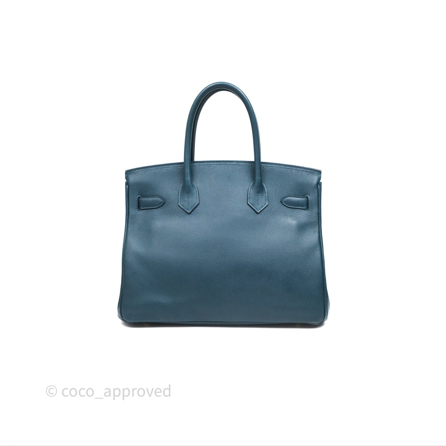 Hermès Birkin 30 Retourne Bleu de Prusse 7P Epsom Gold Hardware