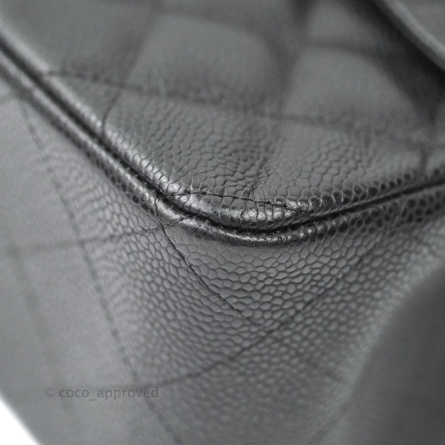 Chanel Jumbo Double Flap Black Caviar Silver Hardware⁣⁣