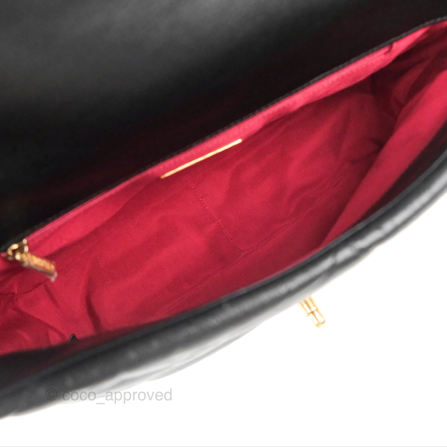 Chanel 19 Medium Black Goatskin Mixed Hardware