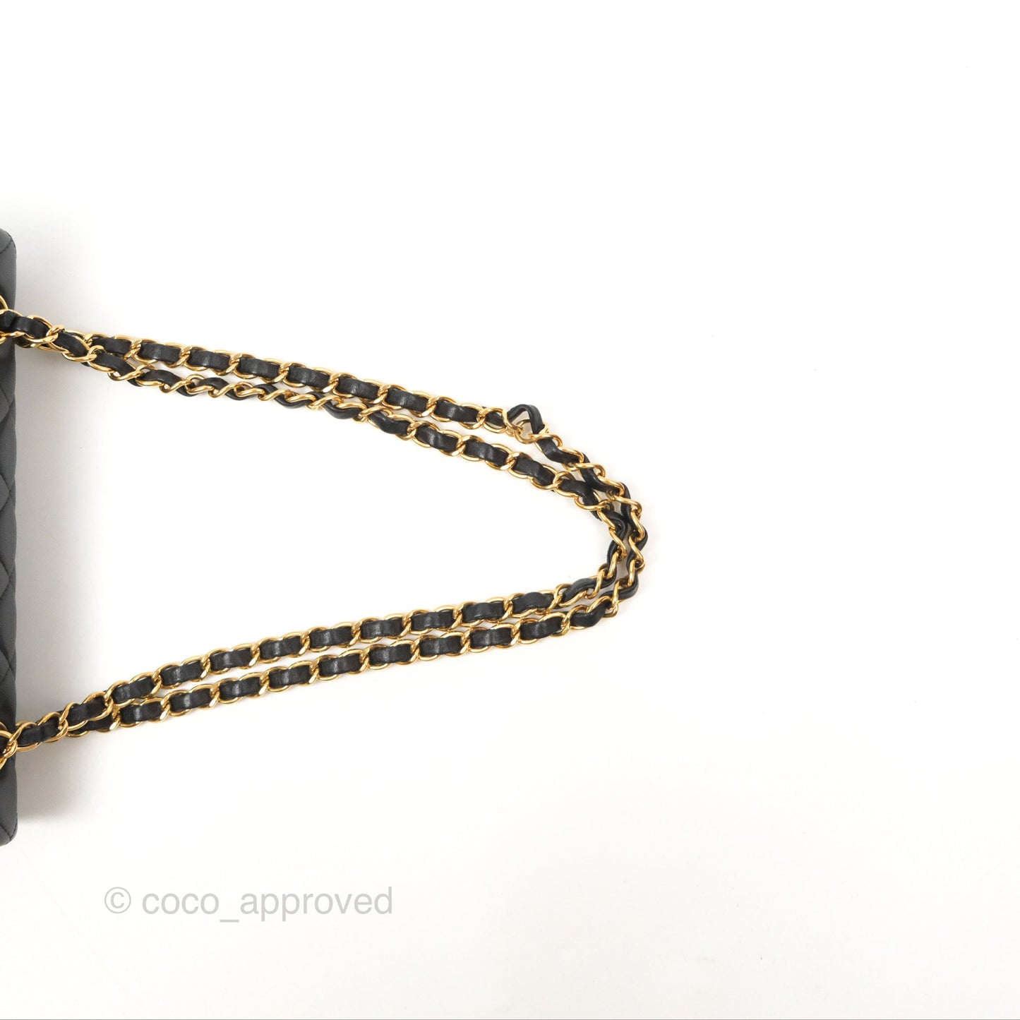 Chanel Small Classic Quilted Flap Black Lambskin Gold Hardware