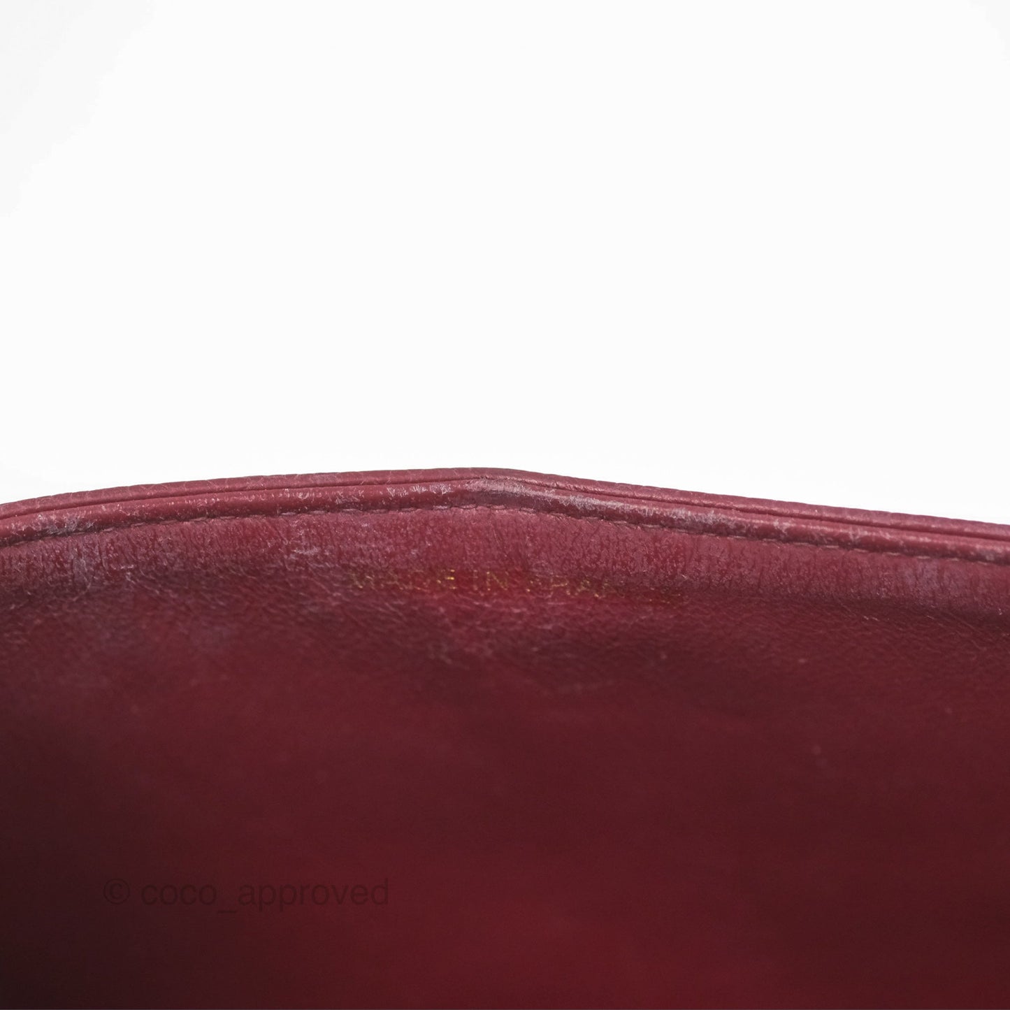 Chanel Vintage Classic Small S/M Flap Burgundy Caviar 24K Gold Hardware