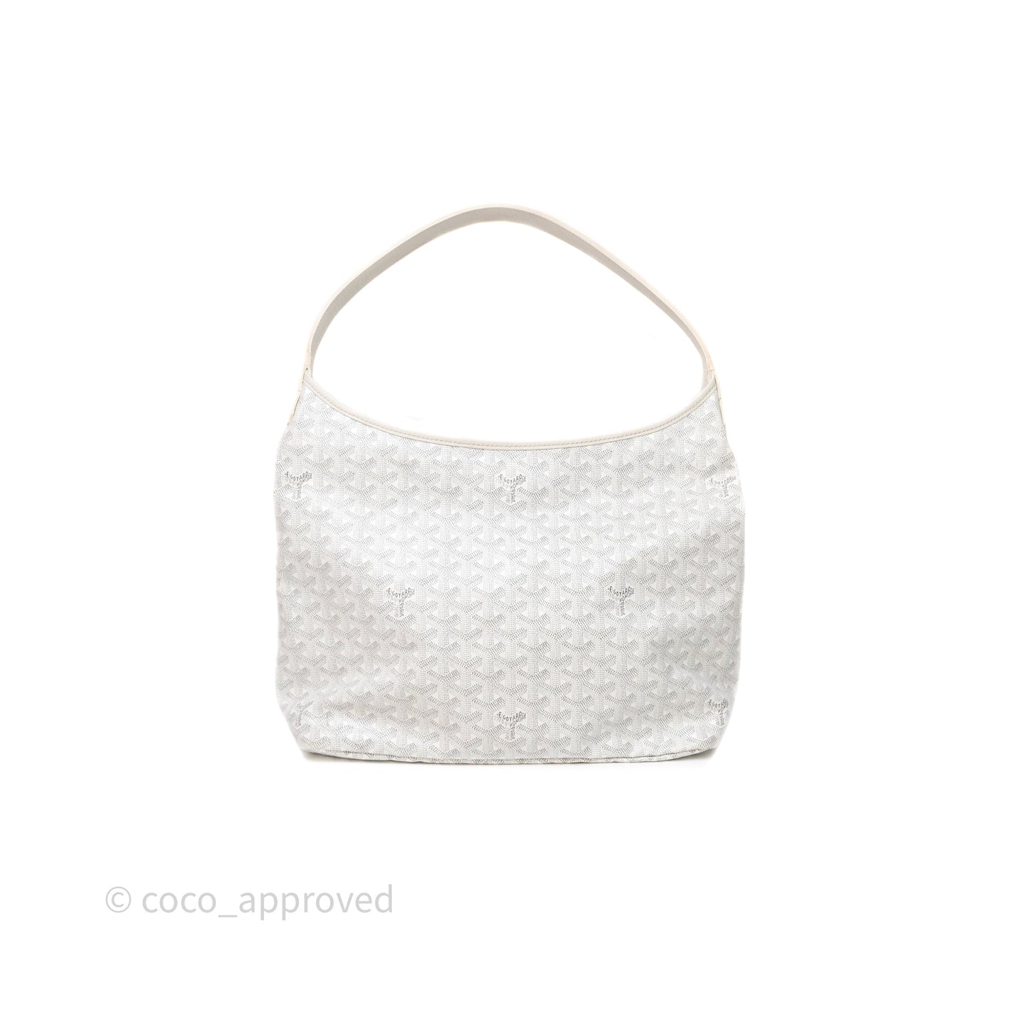 Goyard Bohème Hobo Bag PM White Goyardine Canvas