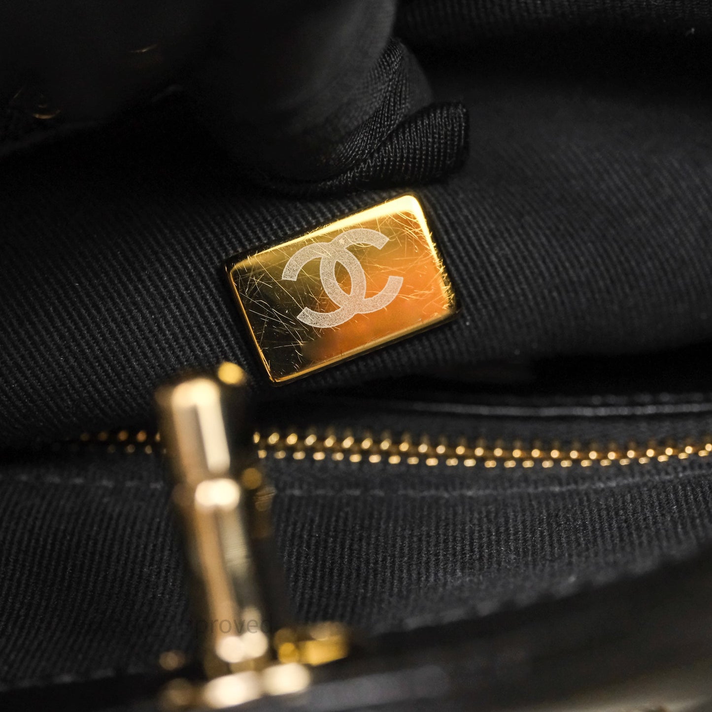 Chanel 31 Mini Black Shiny Calfskin Gold Hardware