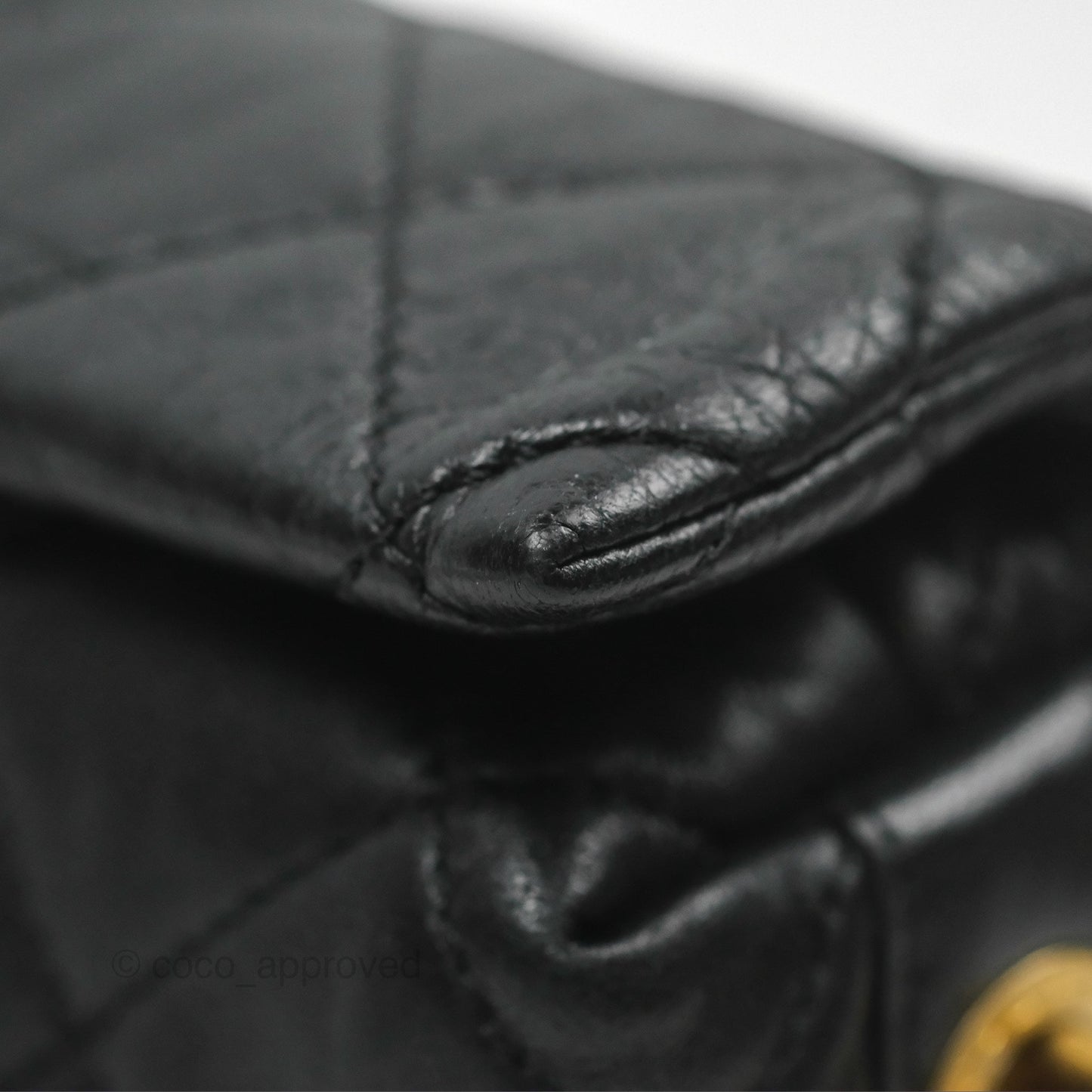 Chanel Small Hobo Bag Crumpled Black Lambskin Aged Gold Hardware 21S