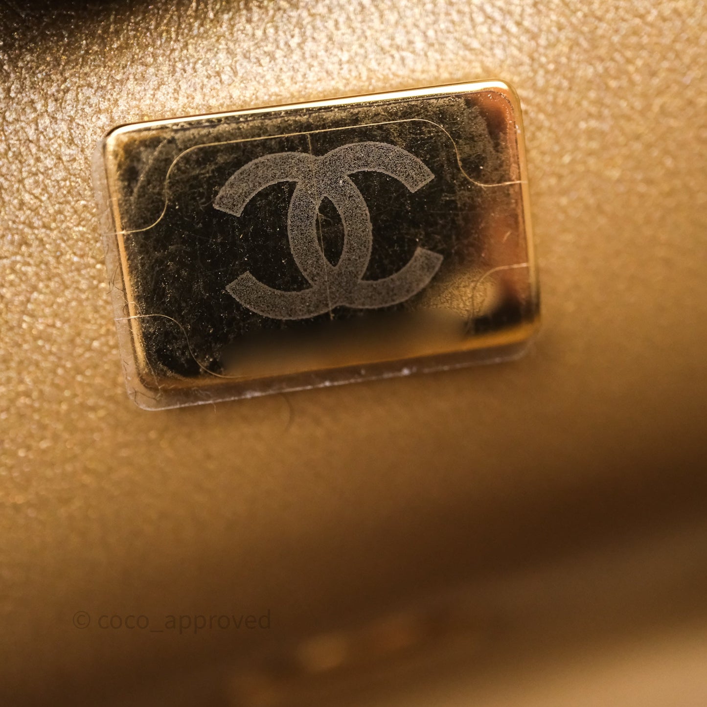 Chanel Mini Rectangular Flap with Camellia Adjustable Chain Black Lambskin Aged Gold Hardware