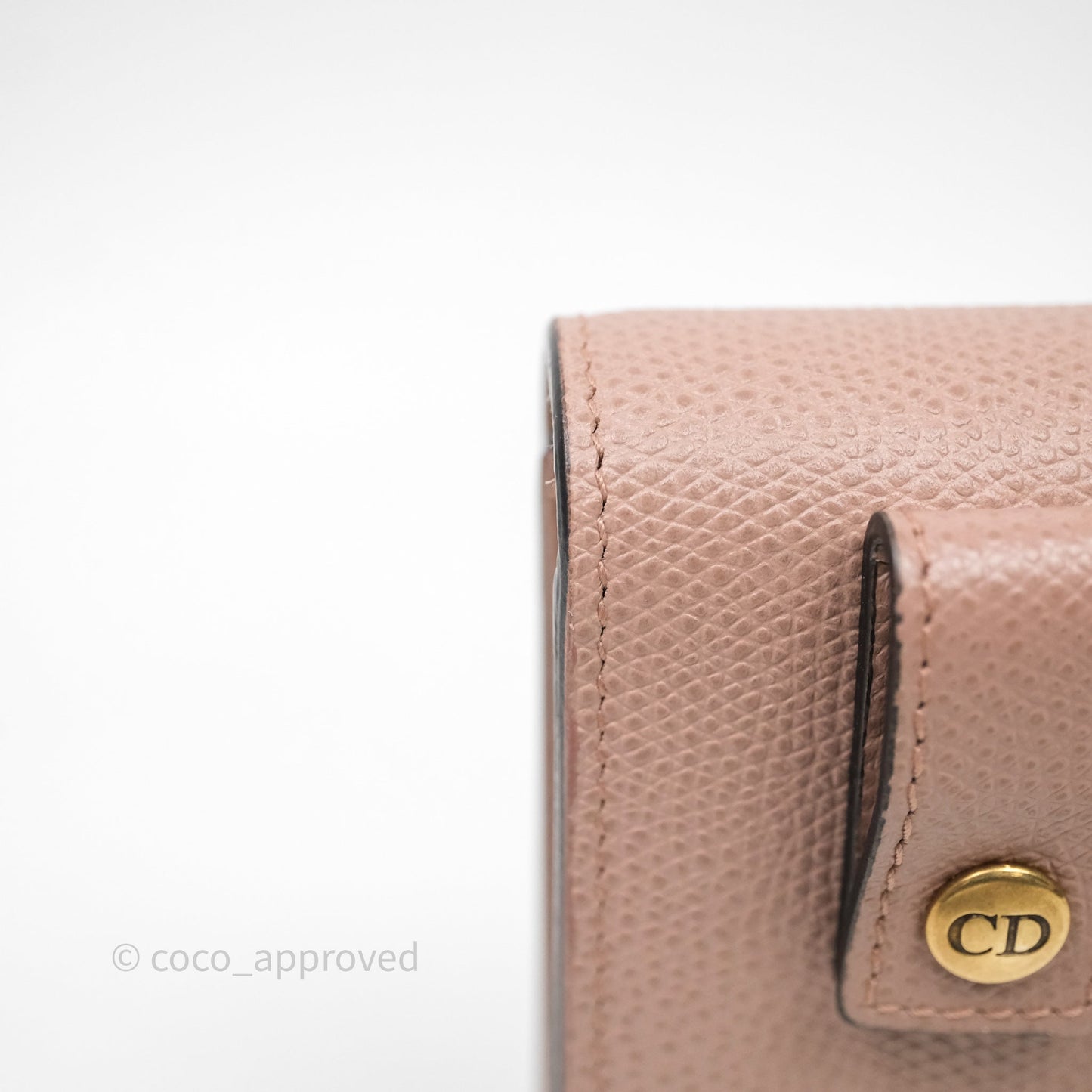 Christian Dior Saddle Belt Pouch Dusty Pink Matte Calfskin Gold Hardware