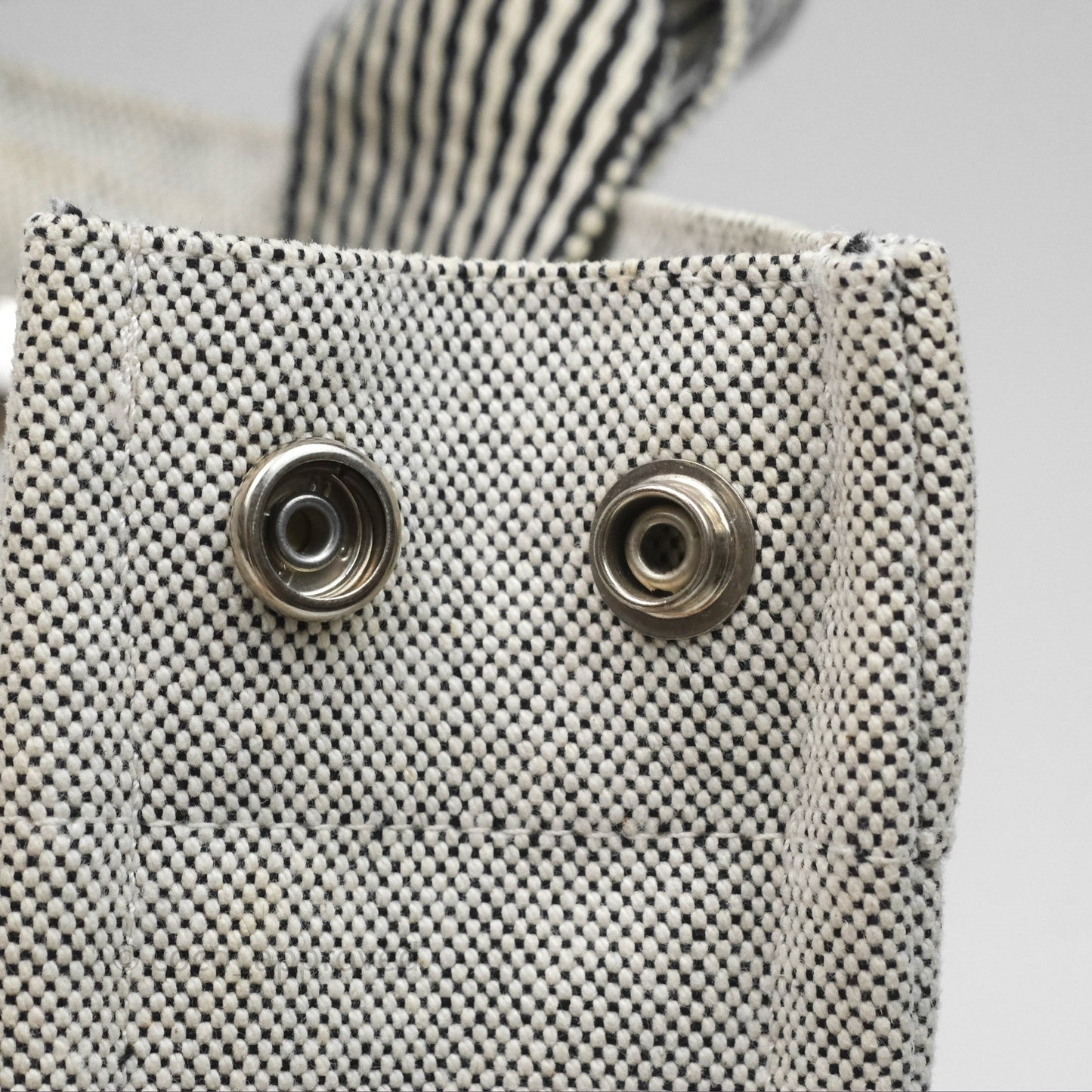 Hermès Herline Tote Bag Grey Canvas Palladium Hardware