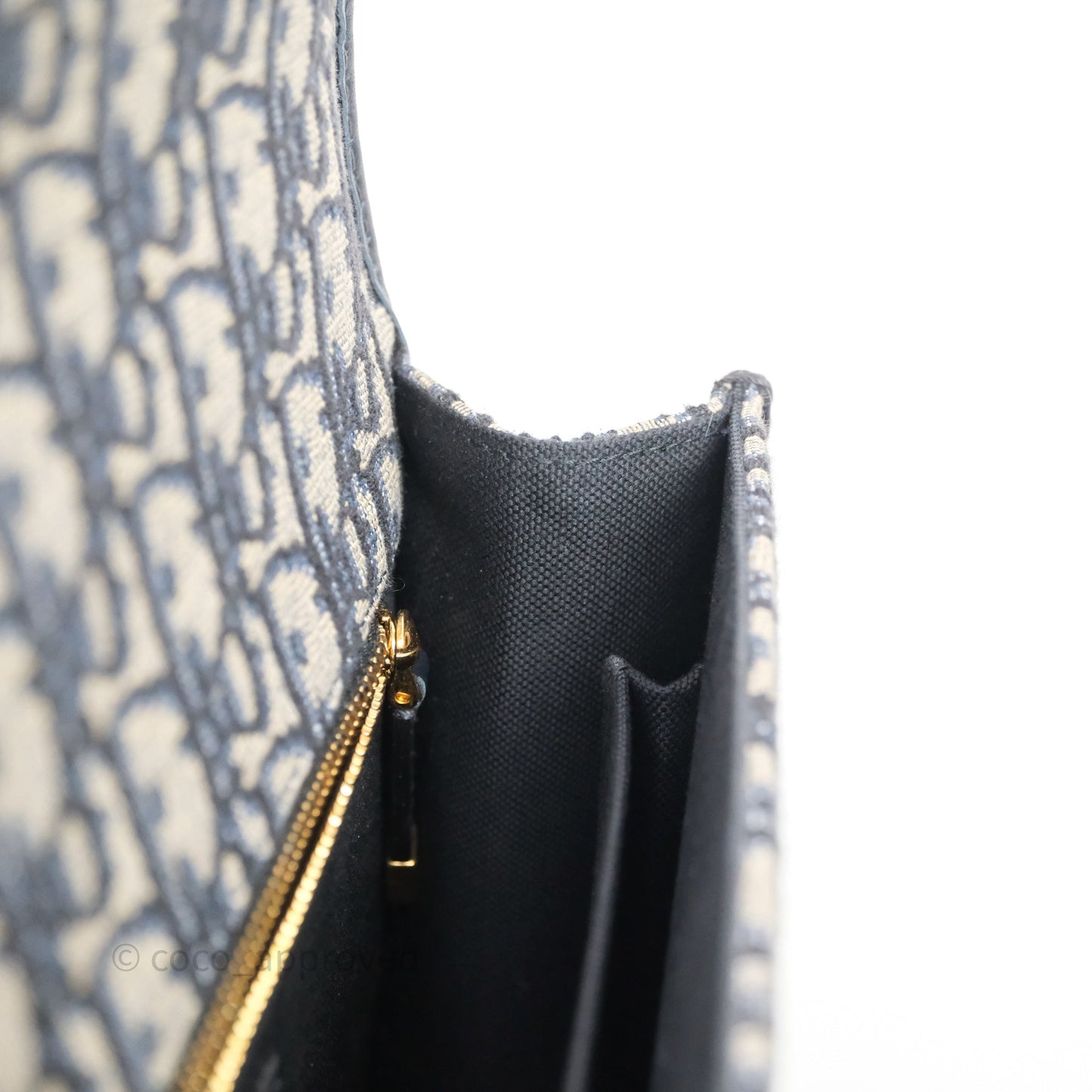Christian Dior 30 Montaigne Bag Blue Dior Oblique Jacquard Dior