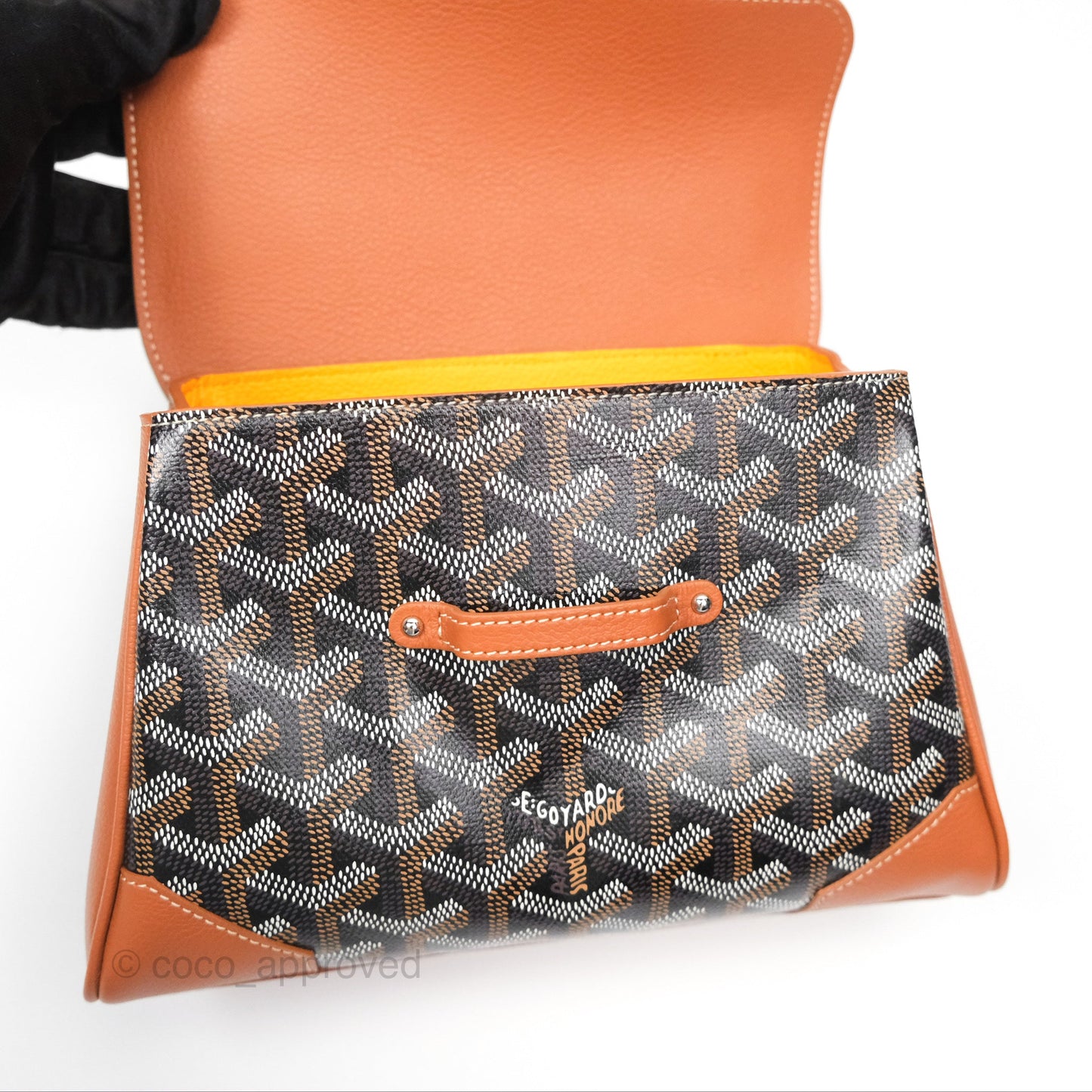 Goyard Saïgon Mini Bag Tan Goyardine Canvas/Chevroches Calfskin