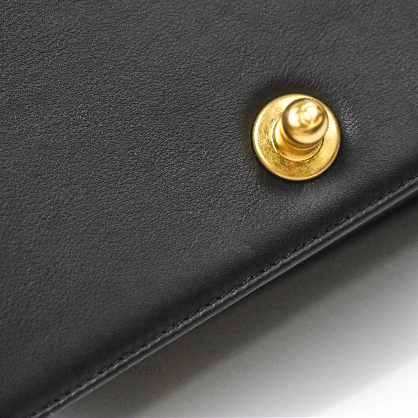 Chanel Small Boy Black Calfskin Gold Hardware