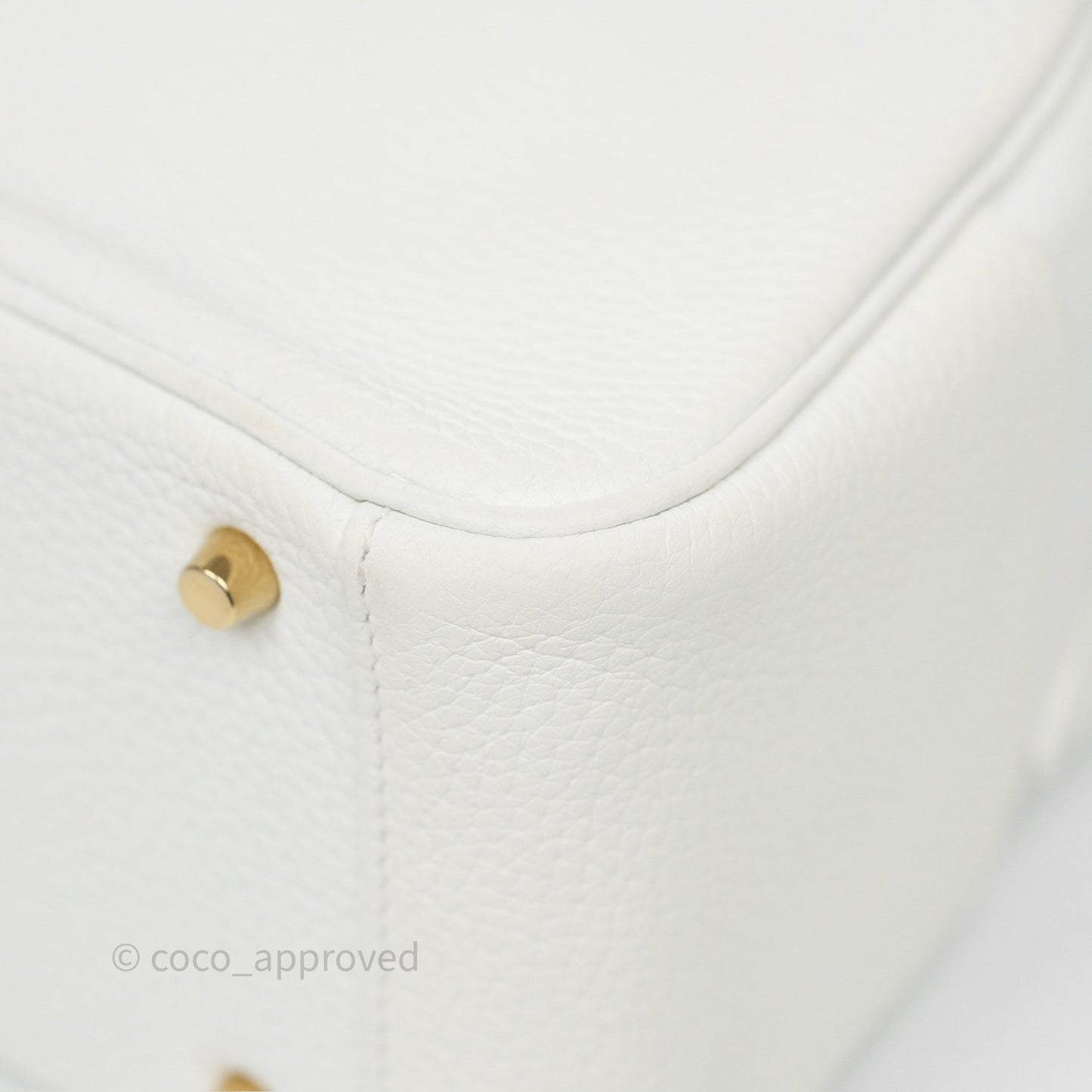 Hermès Mini Lindy 20 New White 0U Clemence Gold Hardware