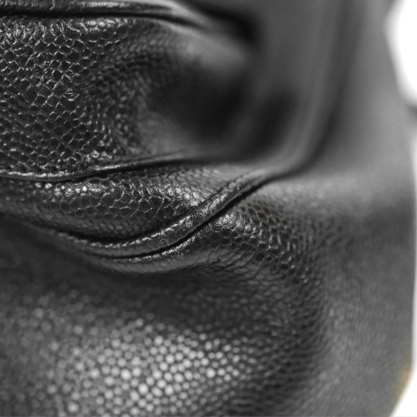 Chanel Vintage Large CC backpack Black Caviar 24K Gold Hardware